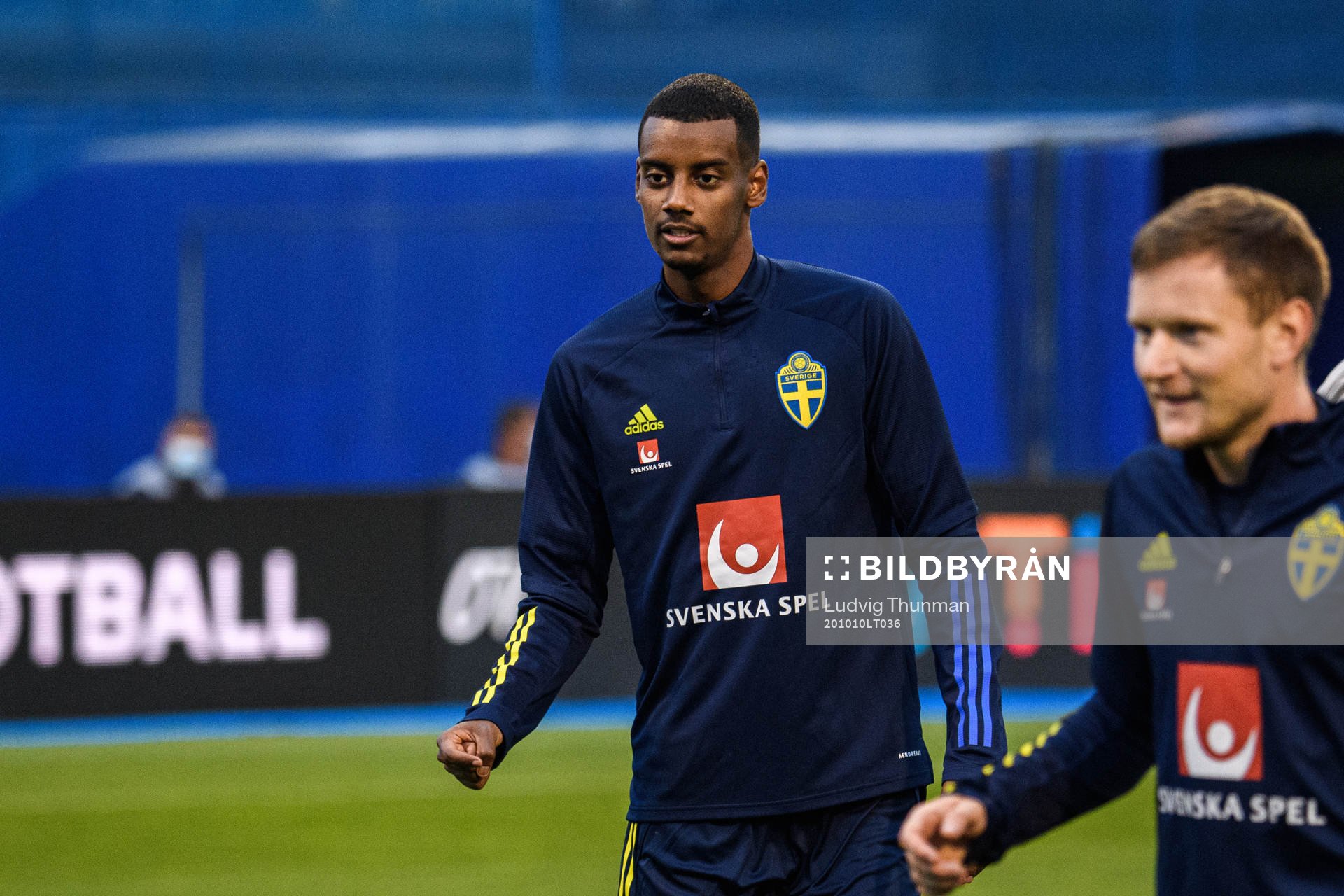 Alexander Isak of the Swedish national football team