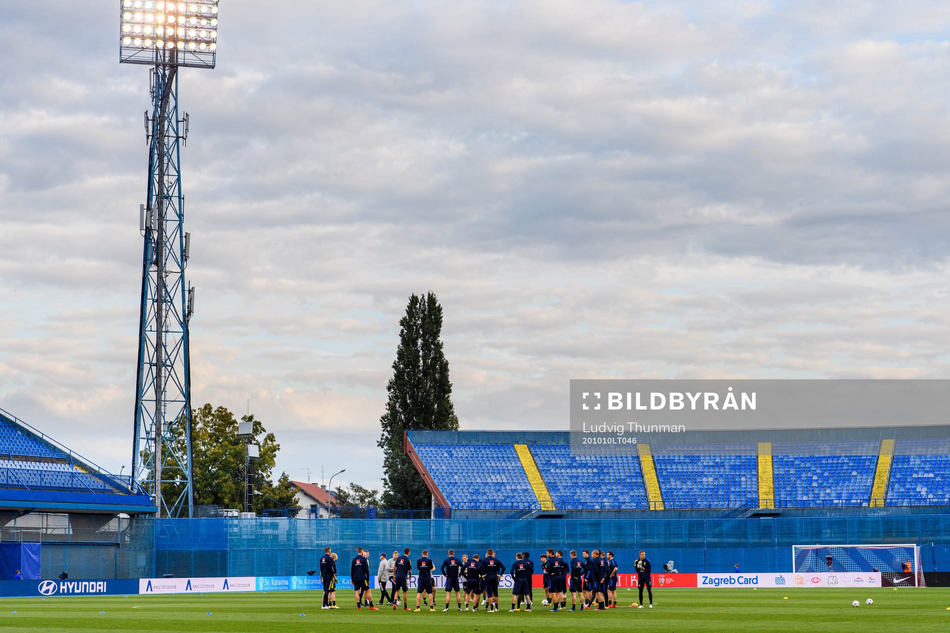 Players of the Swedish national football team gather