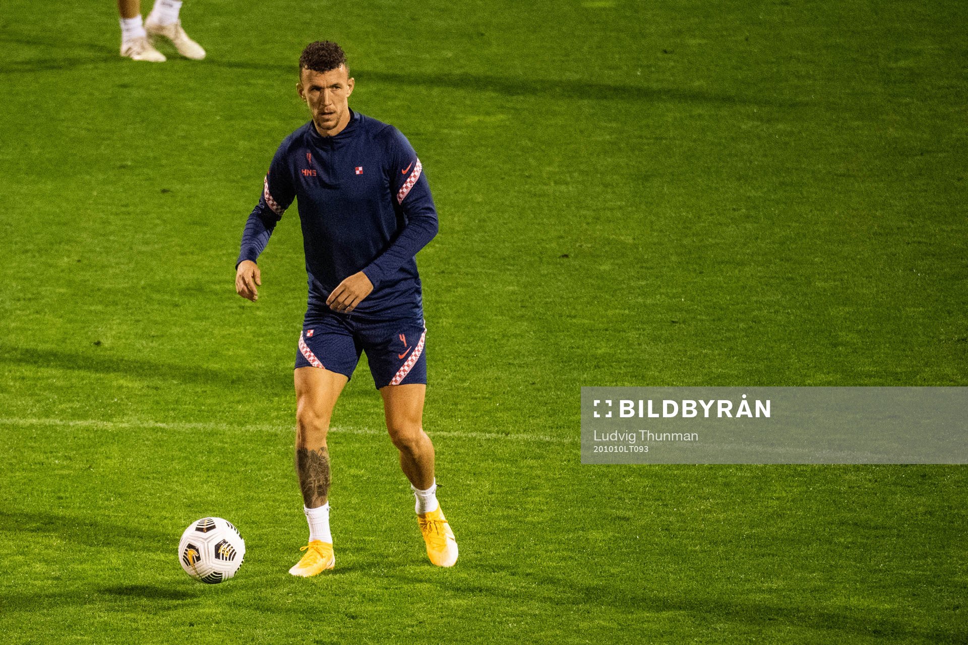 Ivan Perisic of the Croatian national football team during a training session on October 10, 2020 in Zagreb.