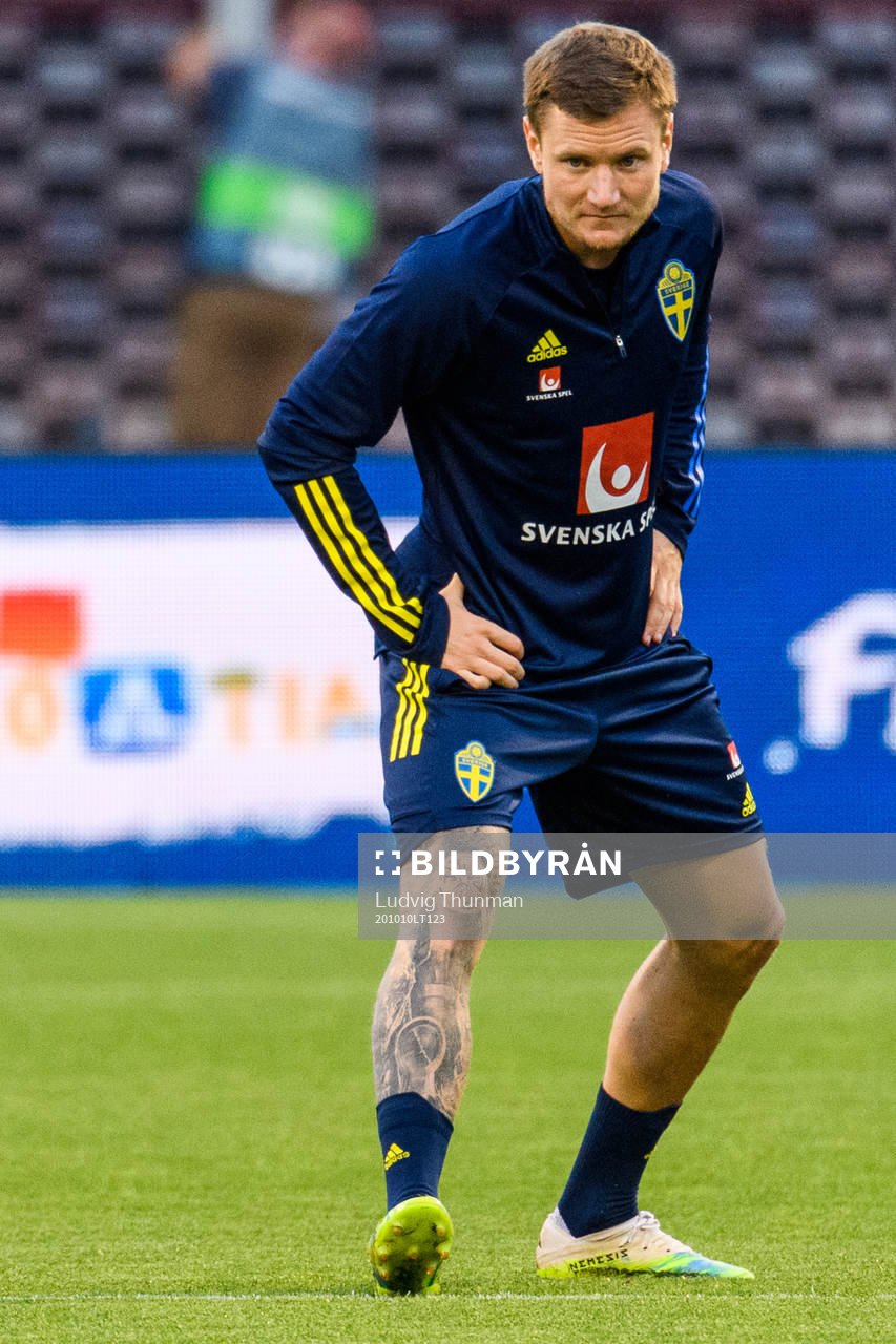 Mattias Johansson of the Swedish national football team