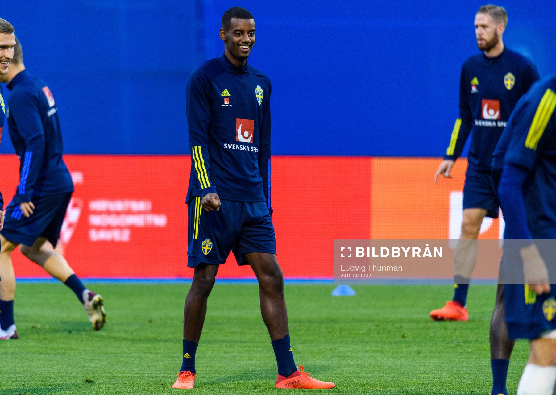 Alexander Isak of the Swedish national football team