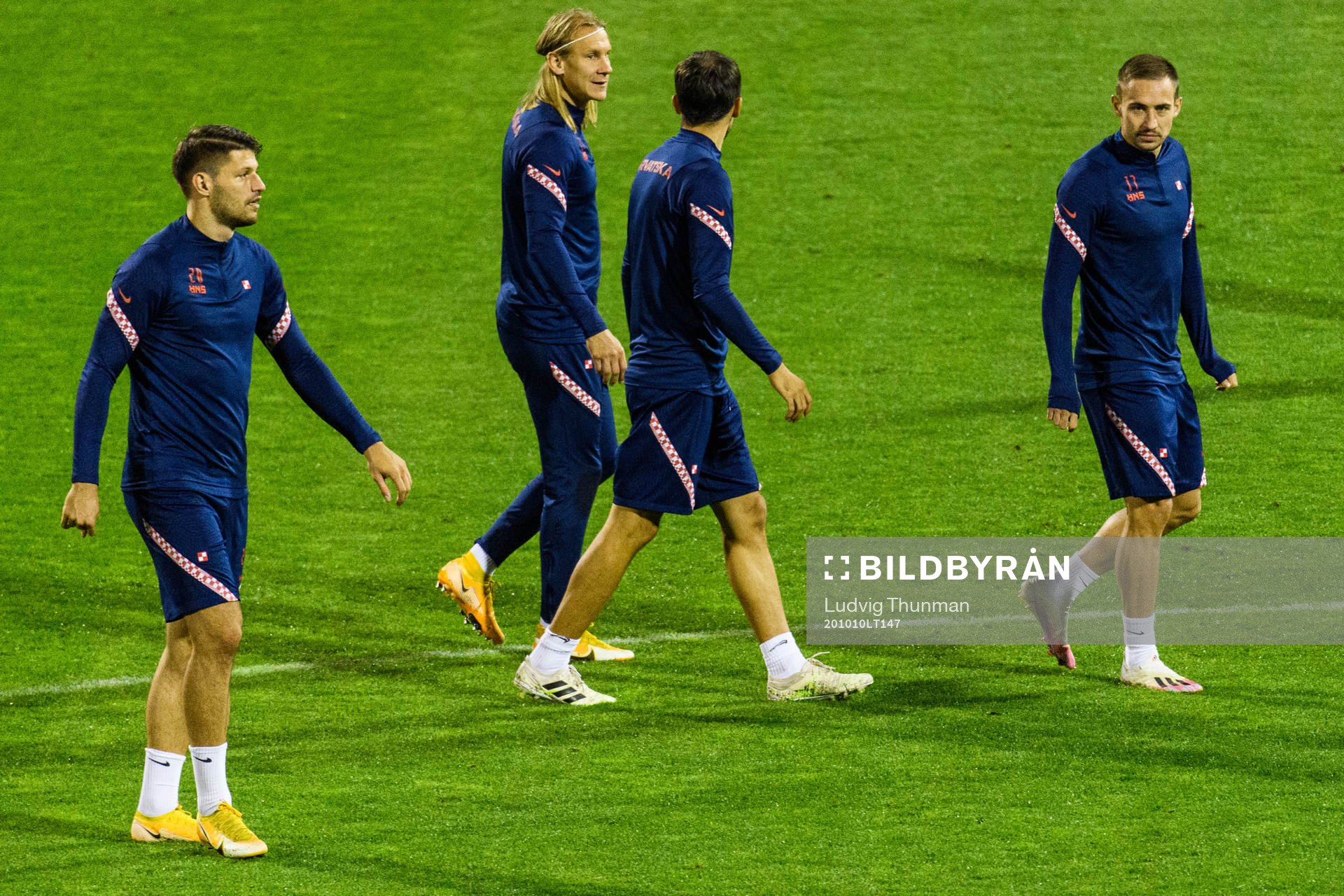 Bruno Petkovic and Antonio Colak of the Croatian national