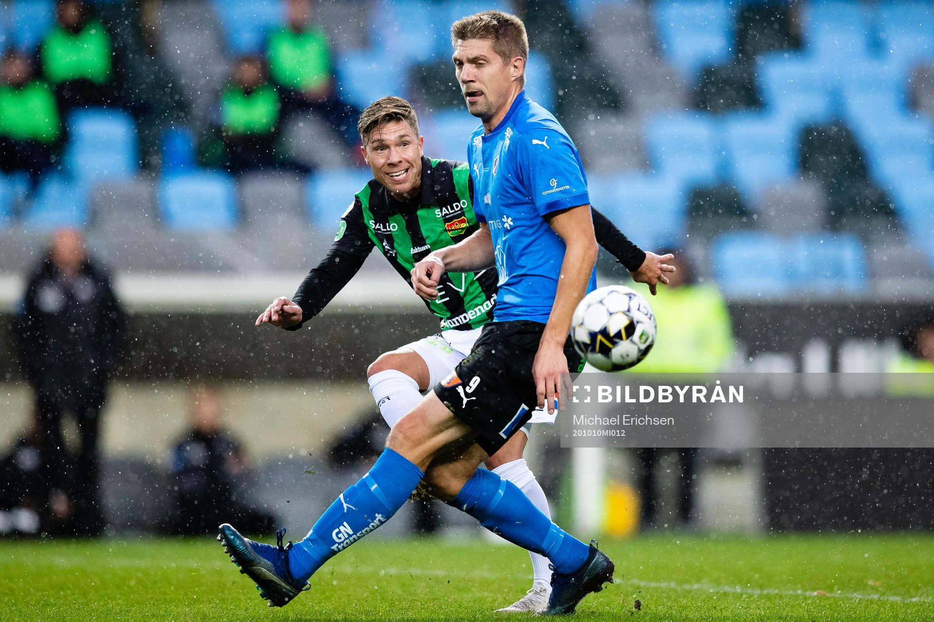 GAIS Nikola Ladan och Halmstads Mikael Boman