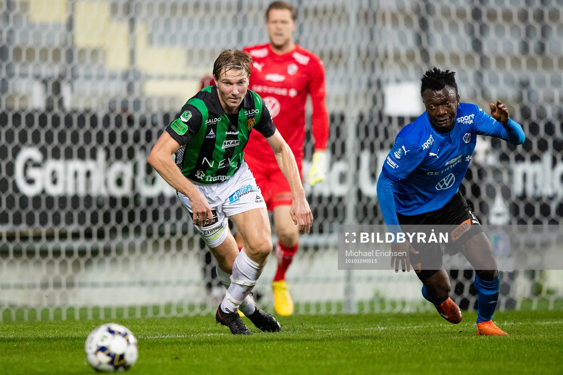 GAIS August Wängberg och Halmstads Thomas Boakye