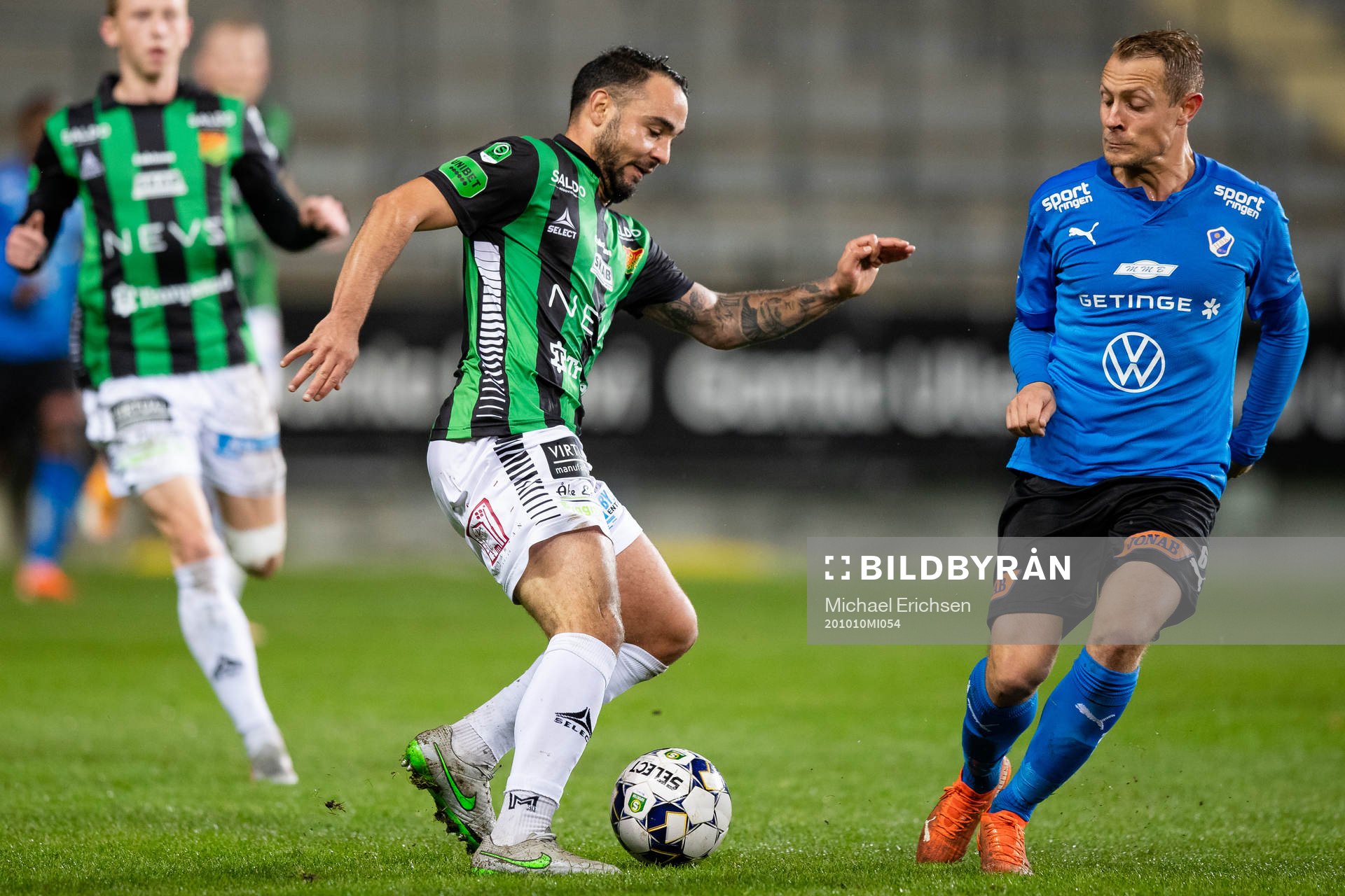 GAIS Richard Yarsuvat och Halmstads Joel Allansson