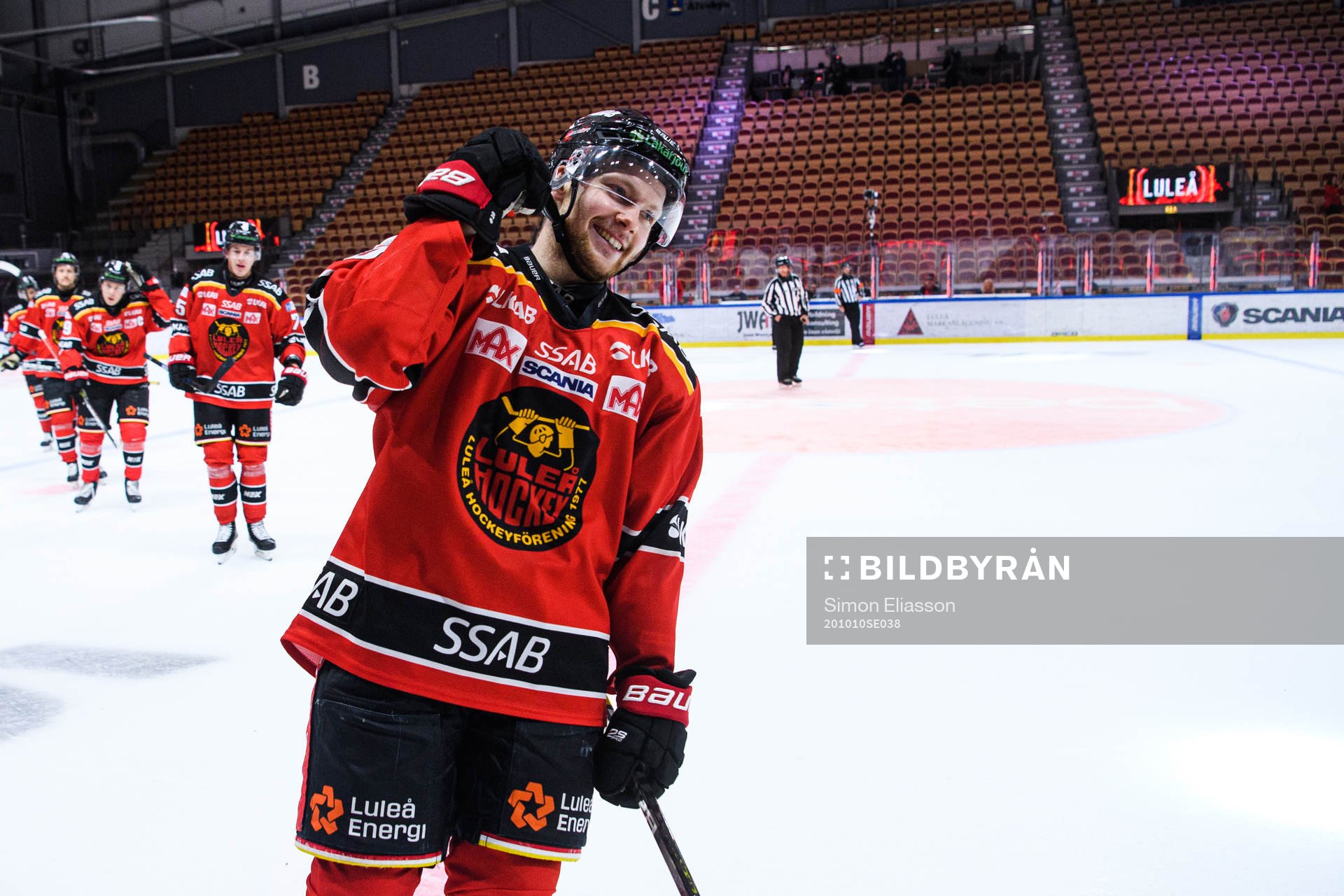 Luleås Einar Emanuelsson jublar