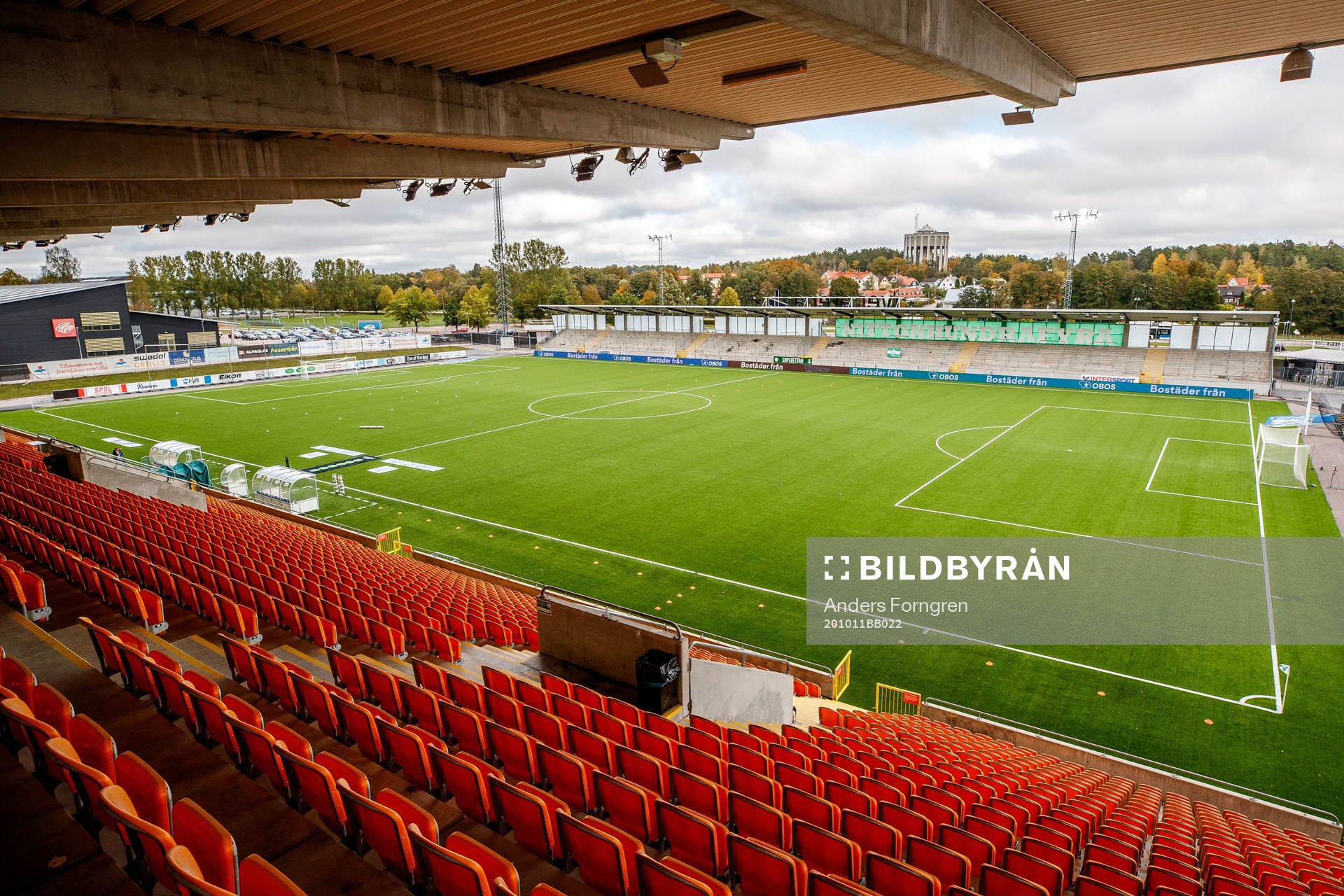 Iver Arena innan fotbollsmatchen i Superettan  mellan