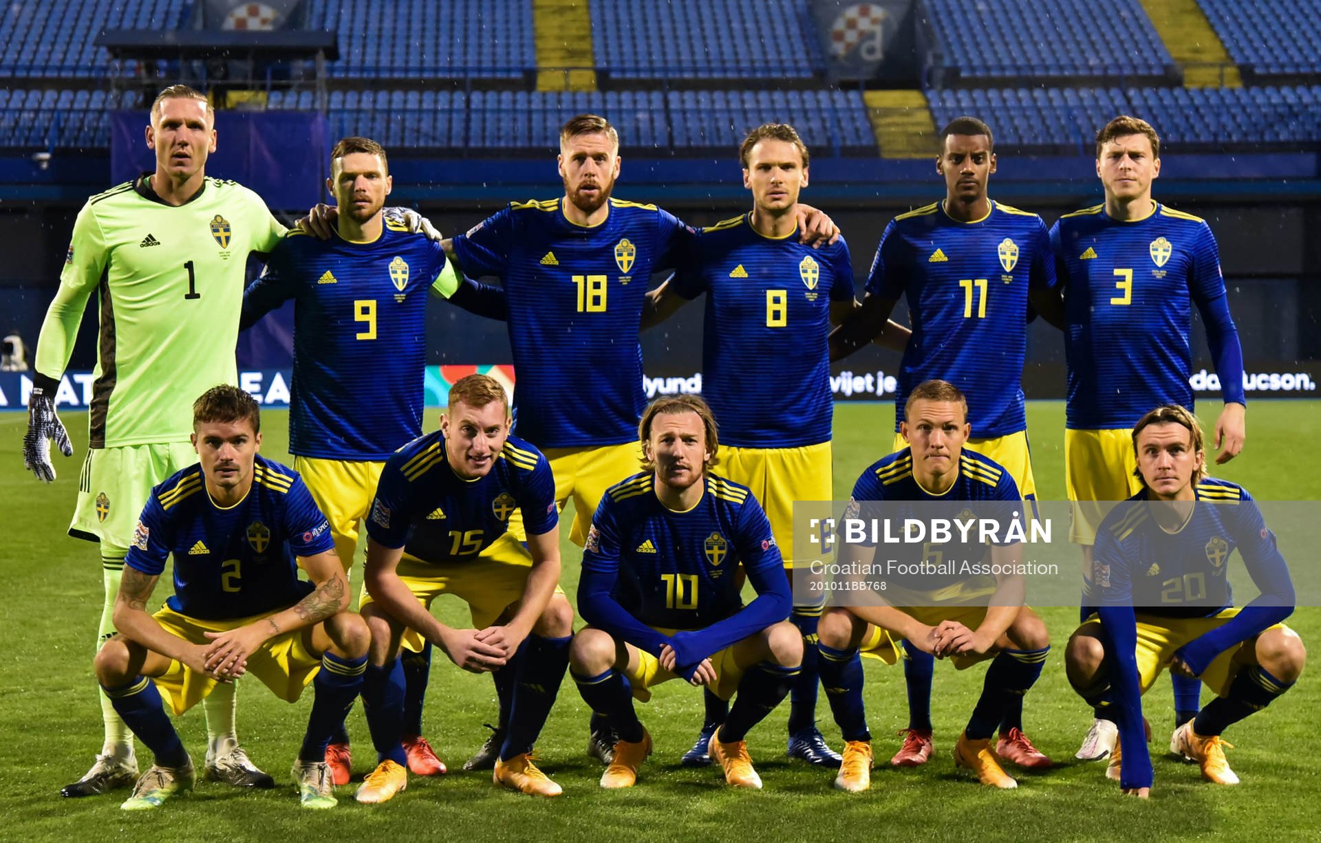 In this handout photo from the Croatian Football