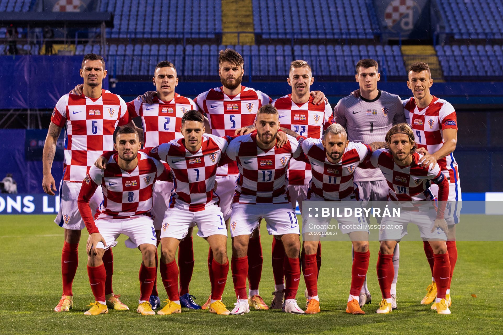 In this handout photo from the Croatian Football