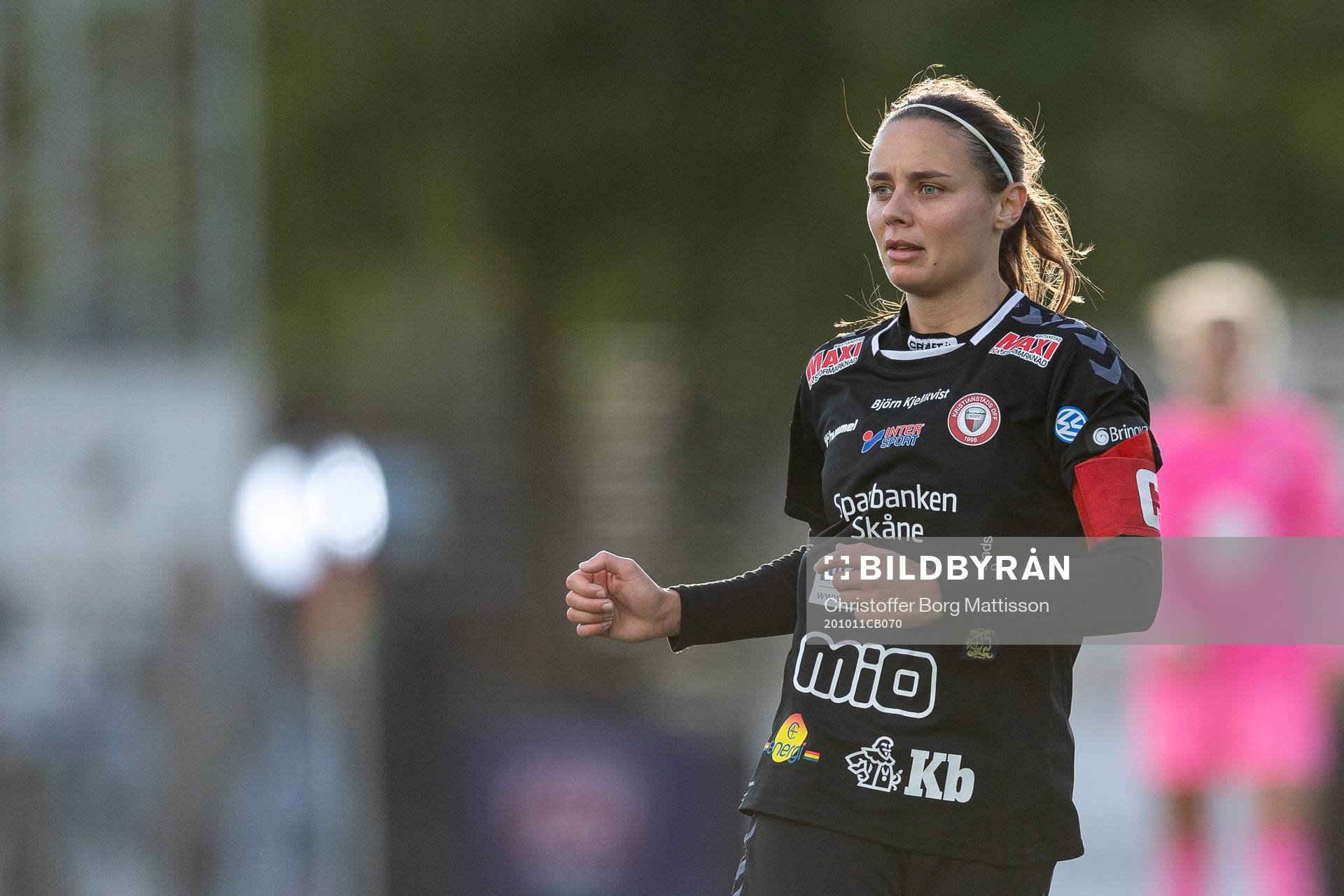 Kristianstads Alice Nilsson under fotbollsmatchen i Damallsvenskan mellan FC Rosengård och Kristianstad den 11 oktober 2020 i Malmö.