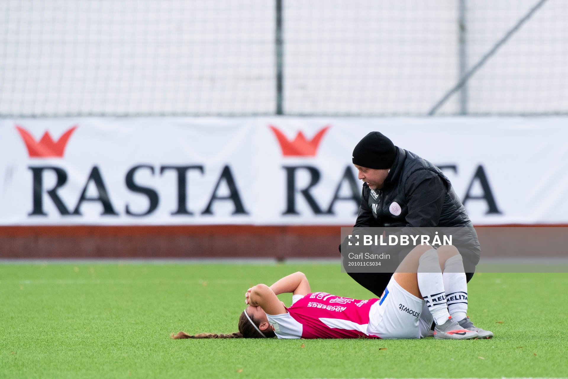 Uppsalas Anna Rakel Pétursdóttir och tränare Jonas