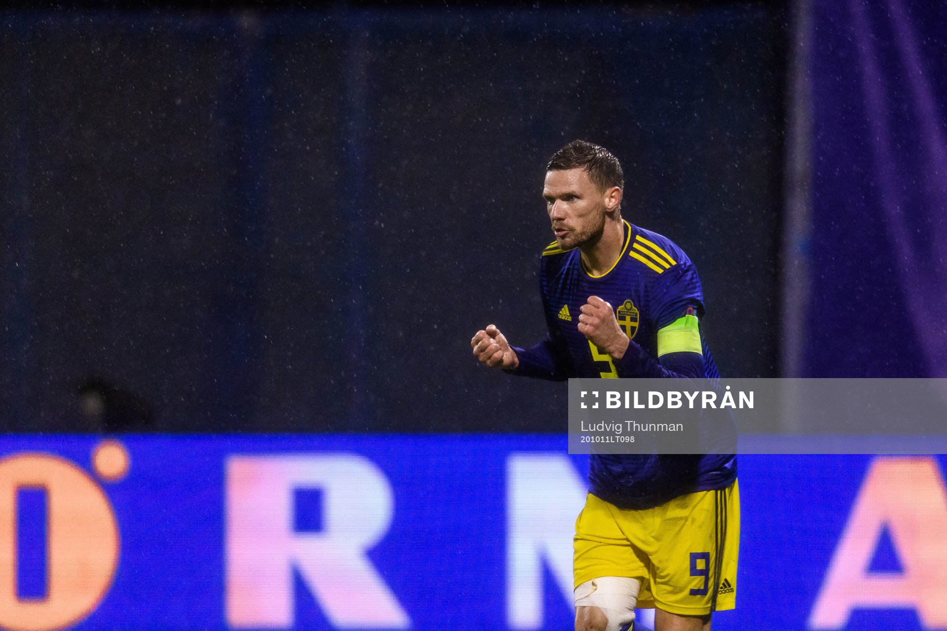 Marcus Berg of Sweden celebrates