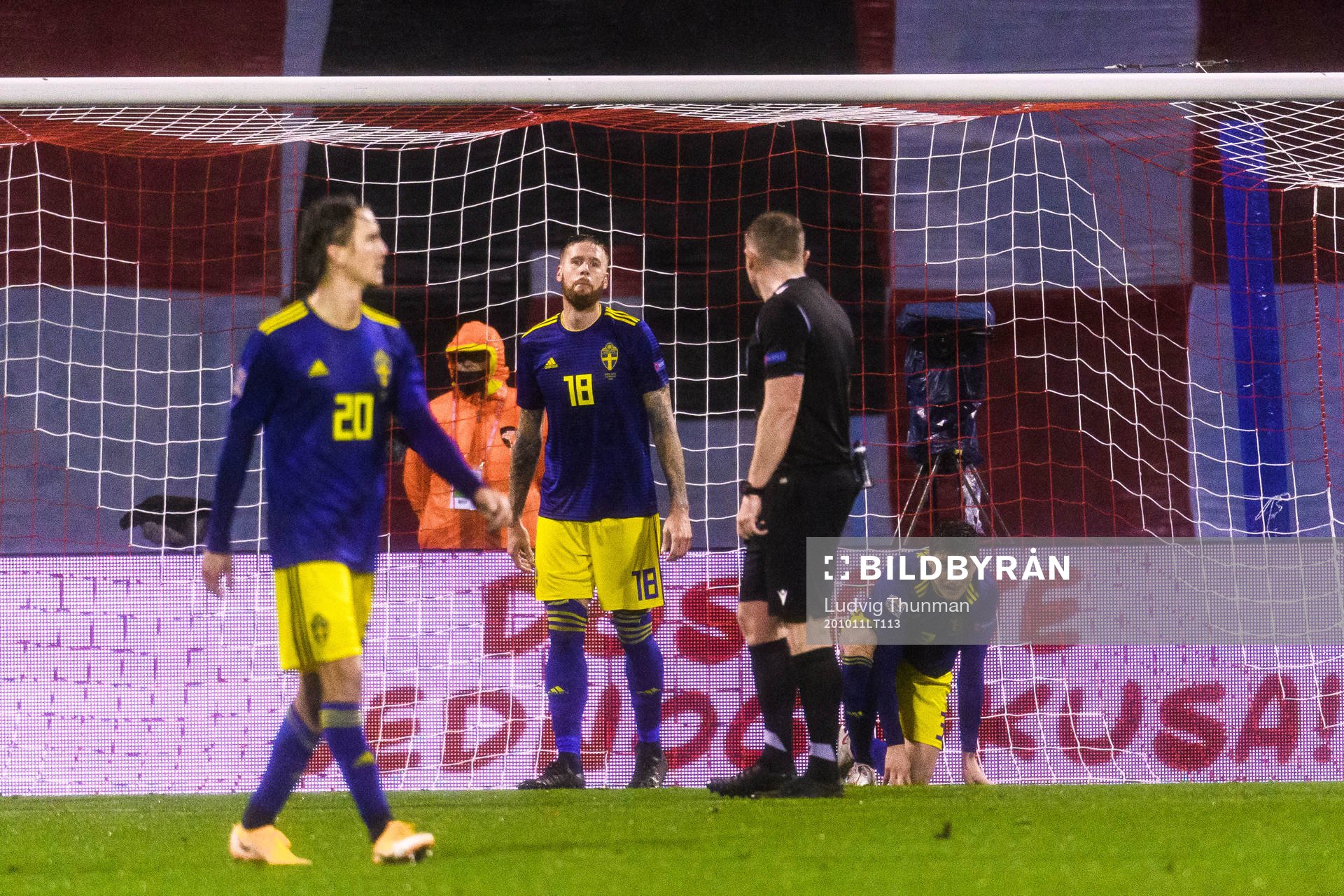 Kristoffer Olsson, Pontus Jansson and Victor Nilsson