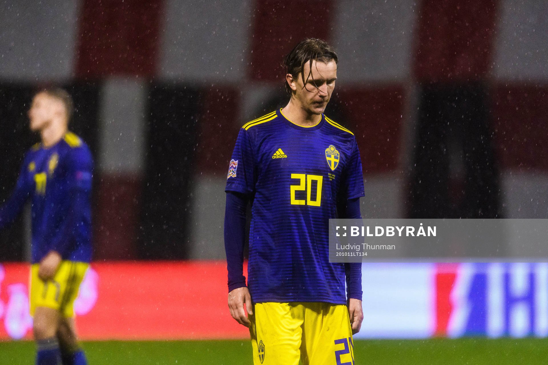 Kristoffer Olsson of Sweden looks dejected