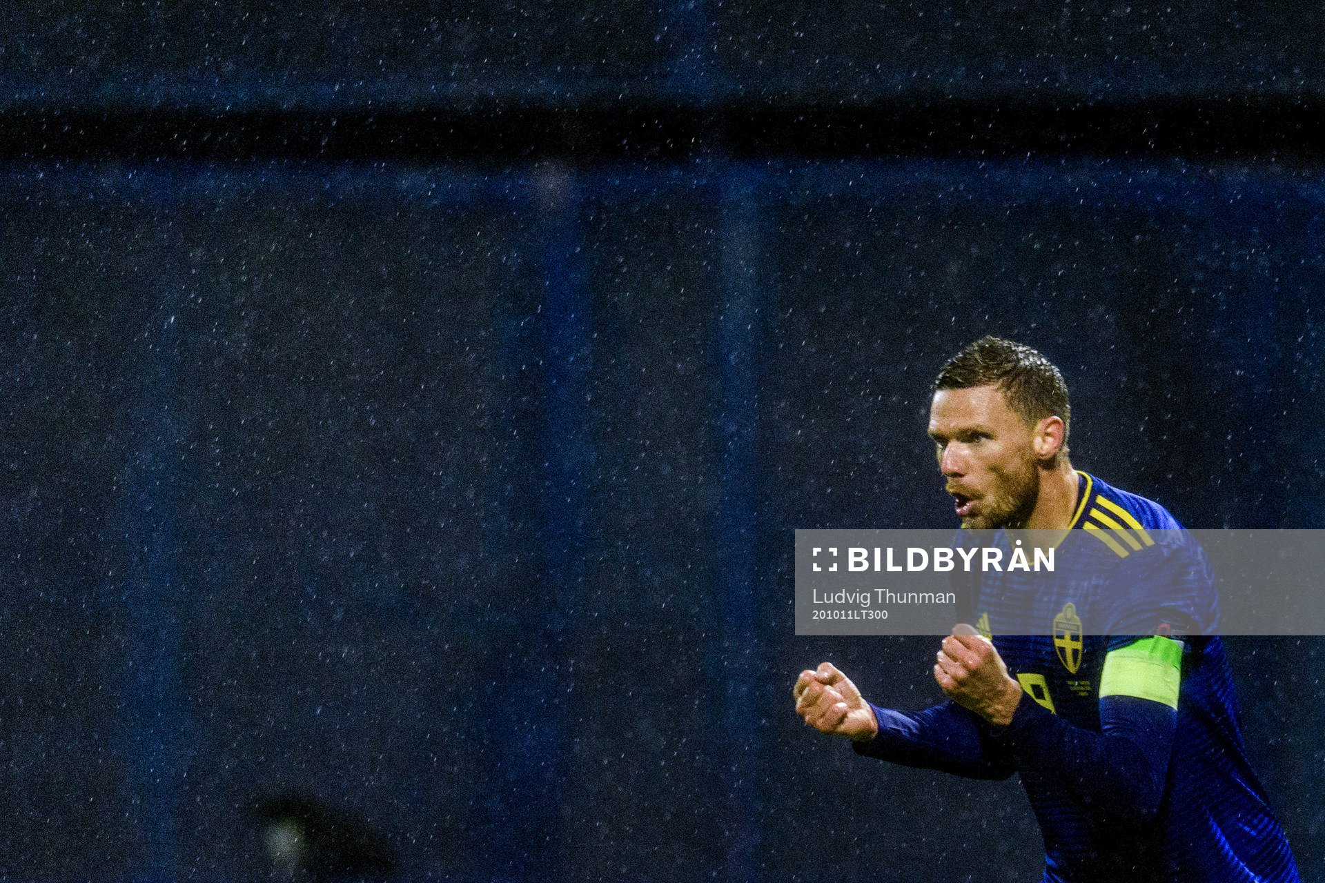 Marcus Berg of Sweden celebrates