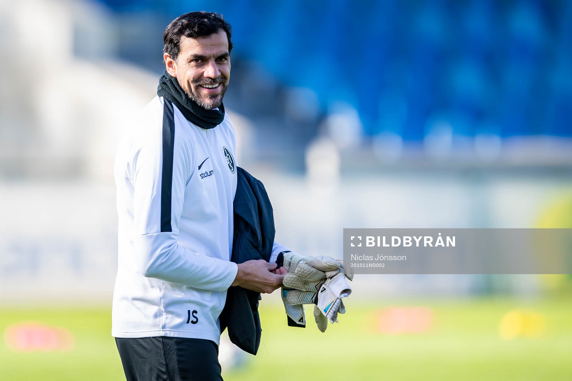 Målvaktstränare Ignacio Sanchez Casas  inför fotbollsmatchen i Division 1 södra mellan Eskilsminne och Landskrona den 11 oktober 2020 i Helsingborg.