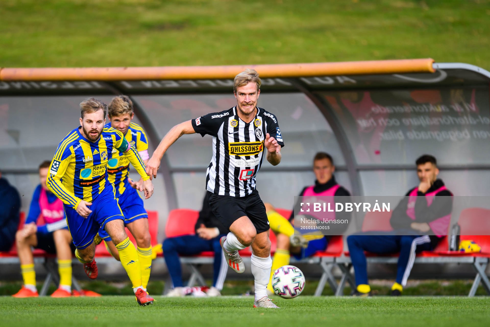 Landskronas Linus Olsson och Eskilsminnes Mathias Unkuri