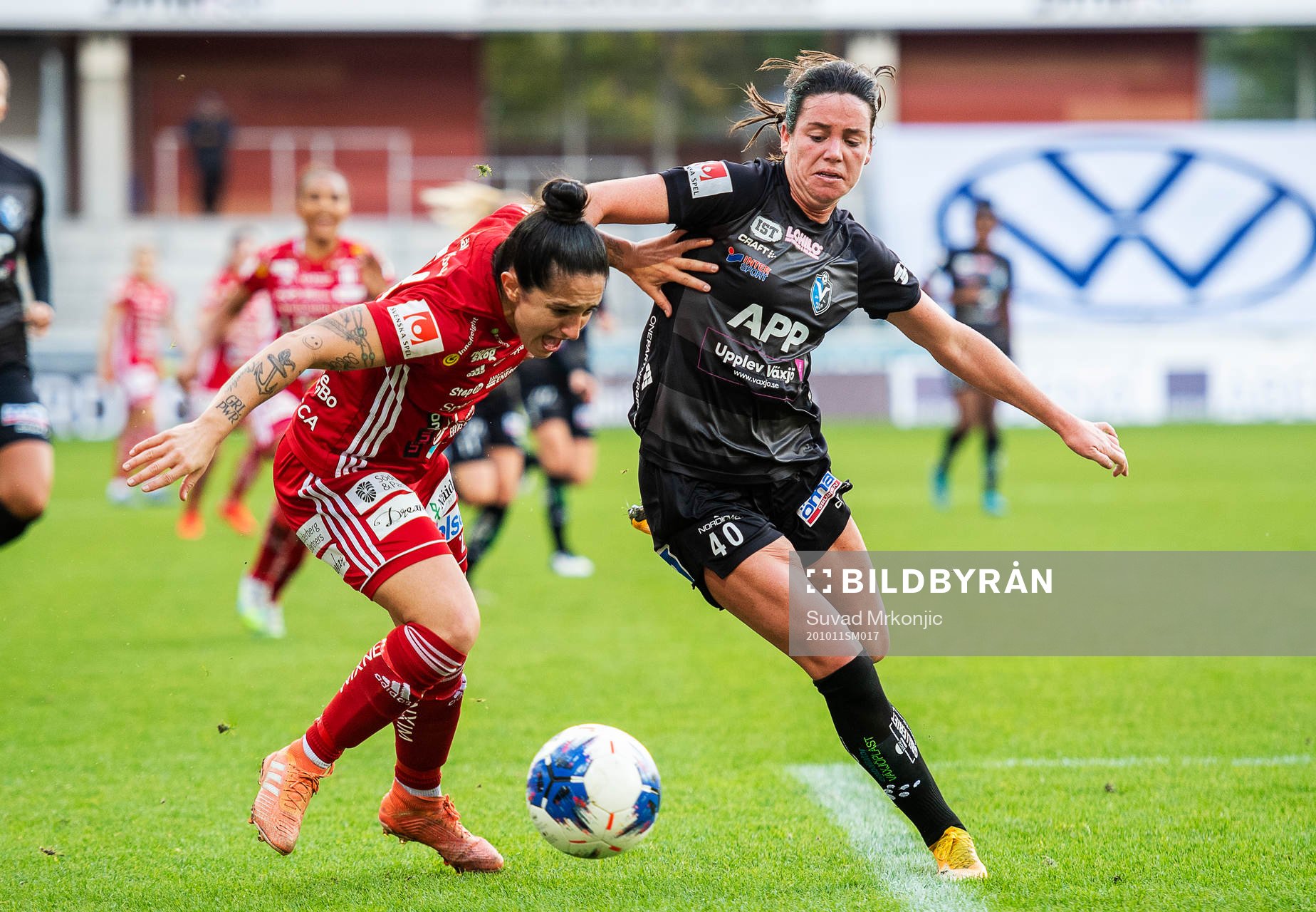Piteås Fernanda Da Silva och Växjös Phobe Lynch McClernon