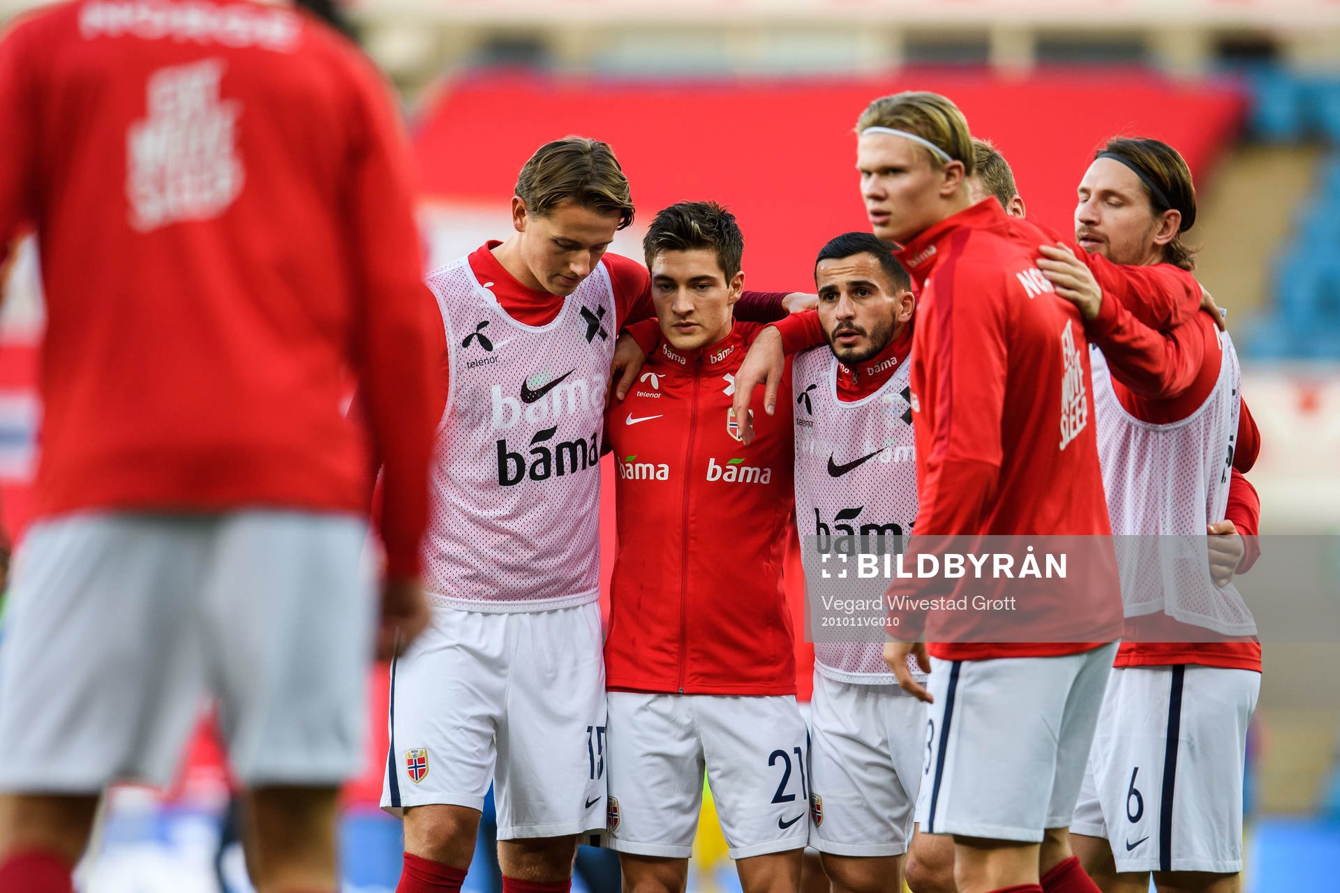 Sander Berge, Mathias Normann and Omar Elabdellaoui of