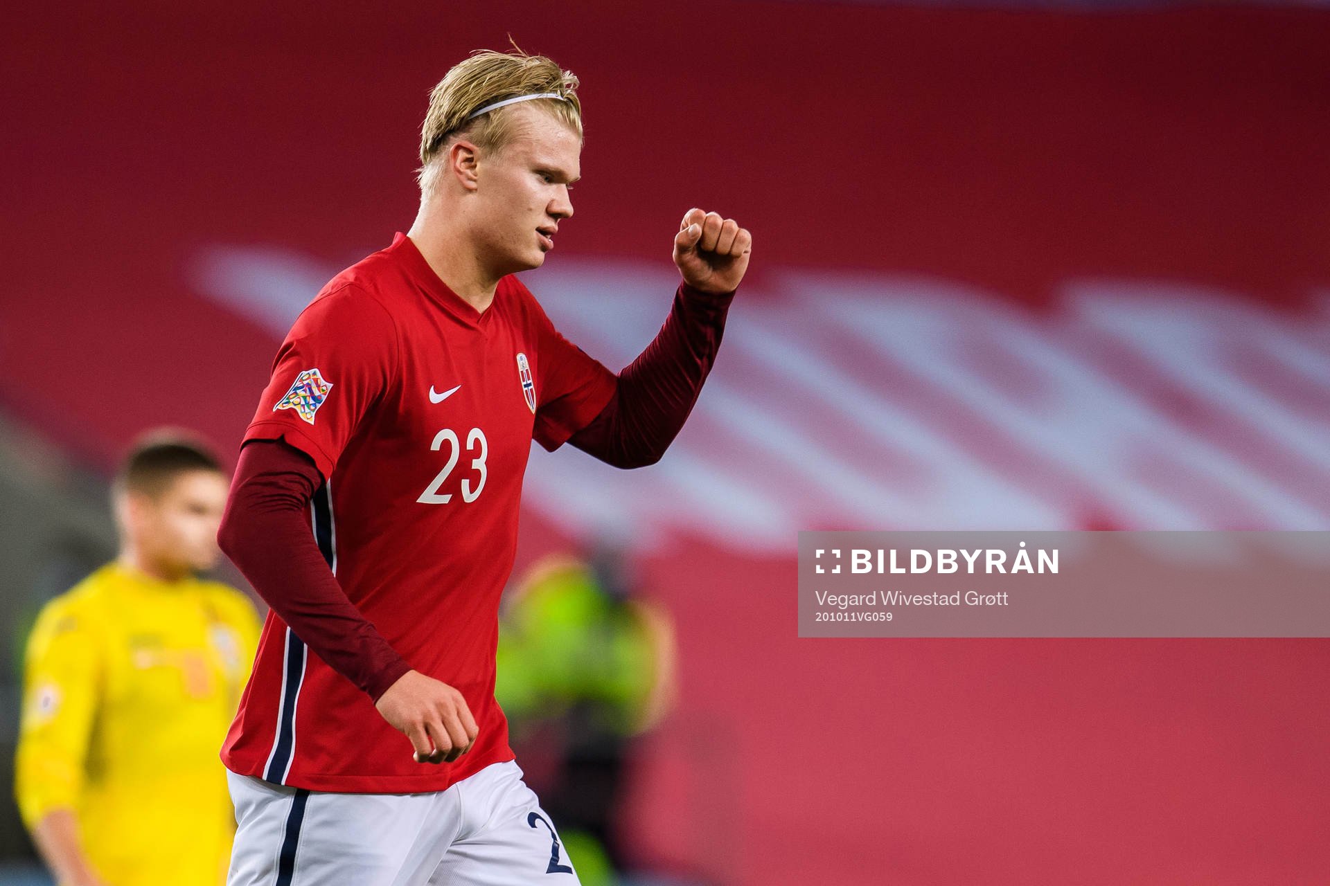 Erling Braut Haaland of Norway celebrates