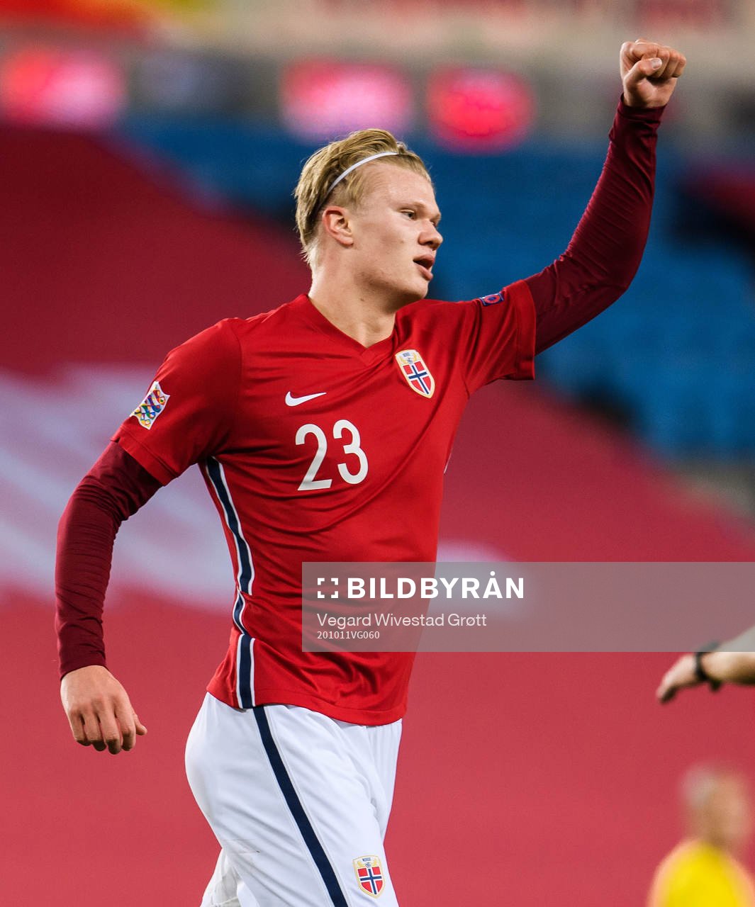Erling Braut Haaland of Norway celebrates