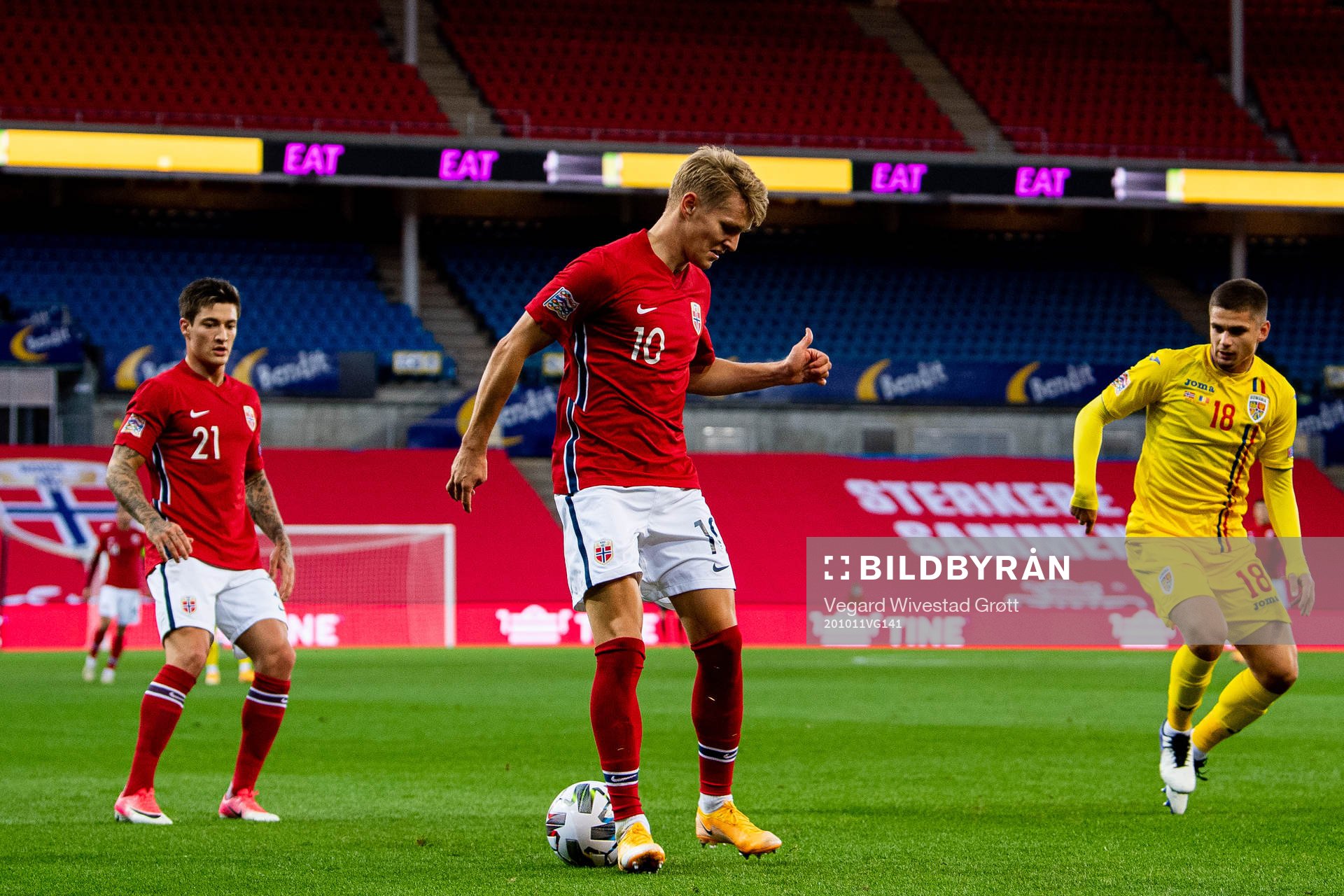 Mathias Normann of Norway, Martin Ødegaard of Norway and