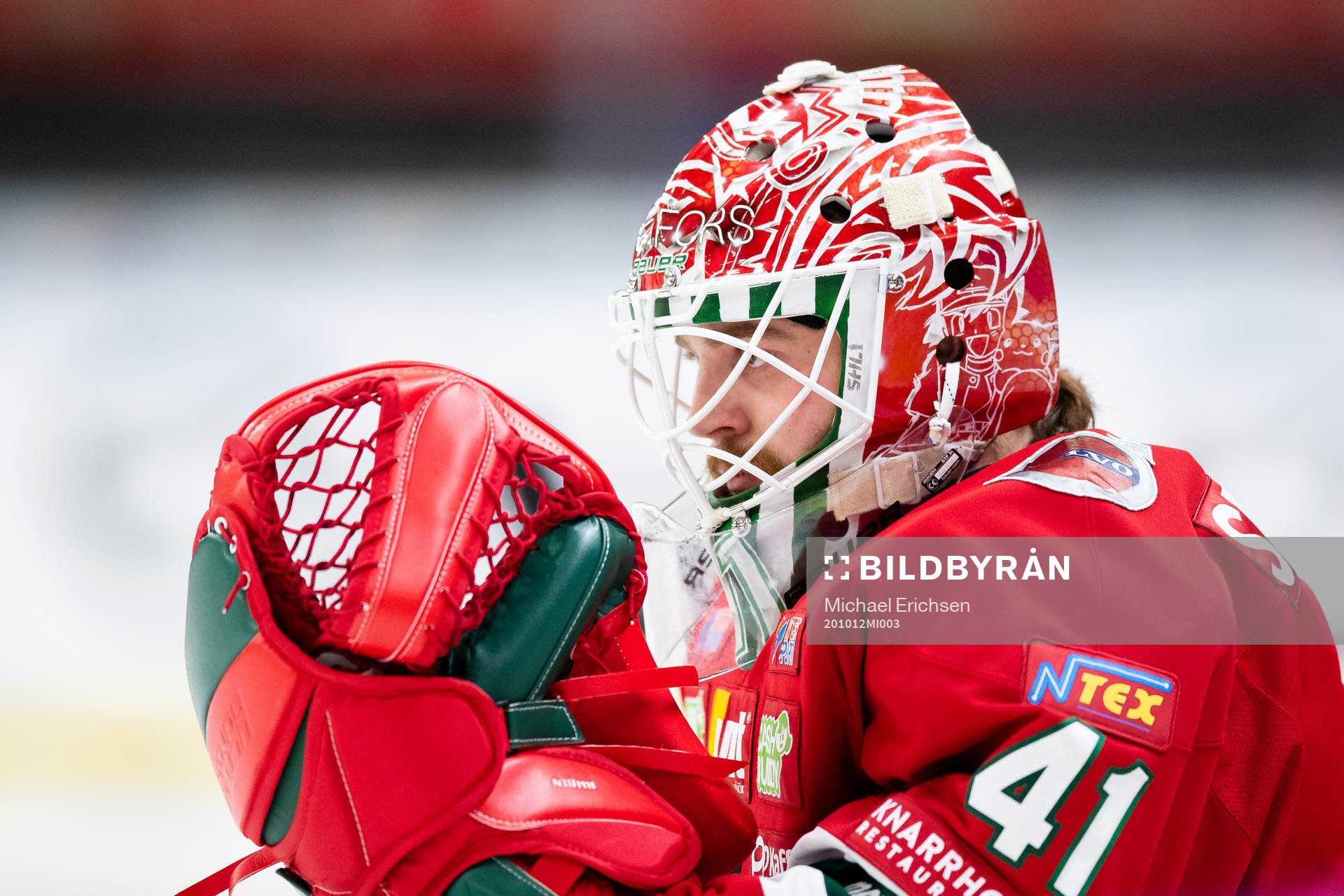 Frölundas målvakt Niklas Rubin