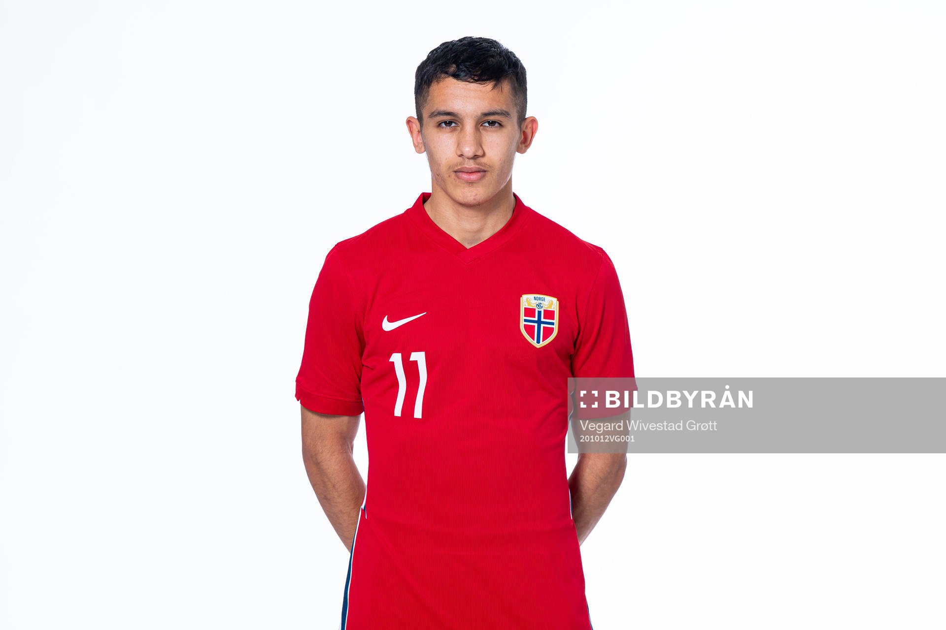 Osame Sahraoui of the Norwegian national under-21 football