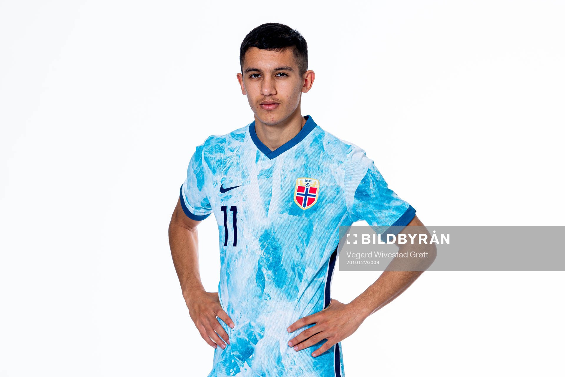 Osame Sahraoui of the Norwegian national under-21 football