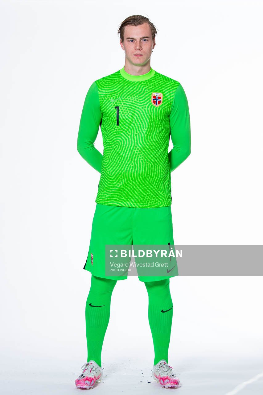 Goalkeeper Kristoffer Klaesson of the Norwegian national