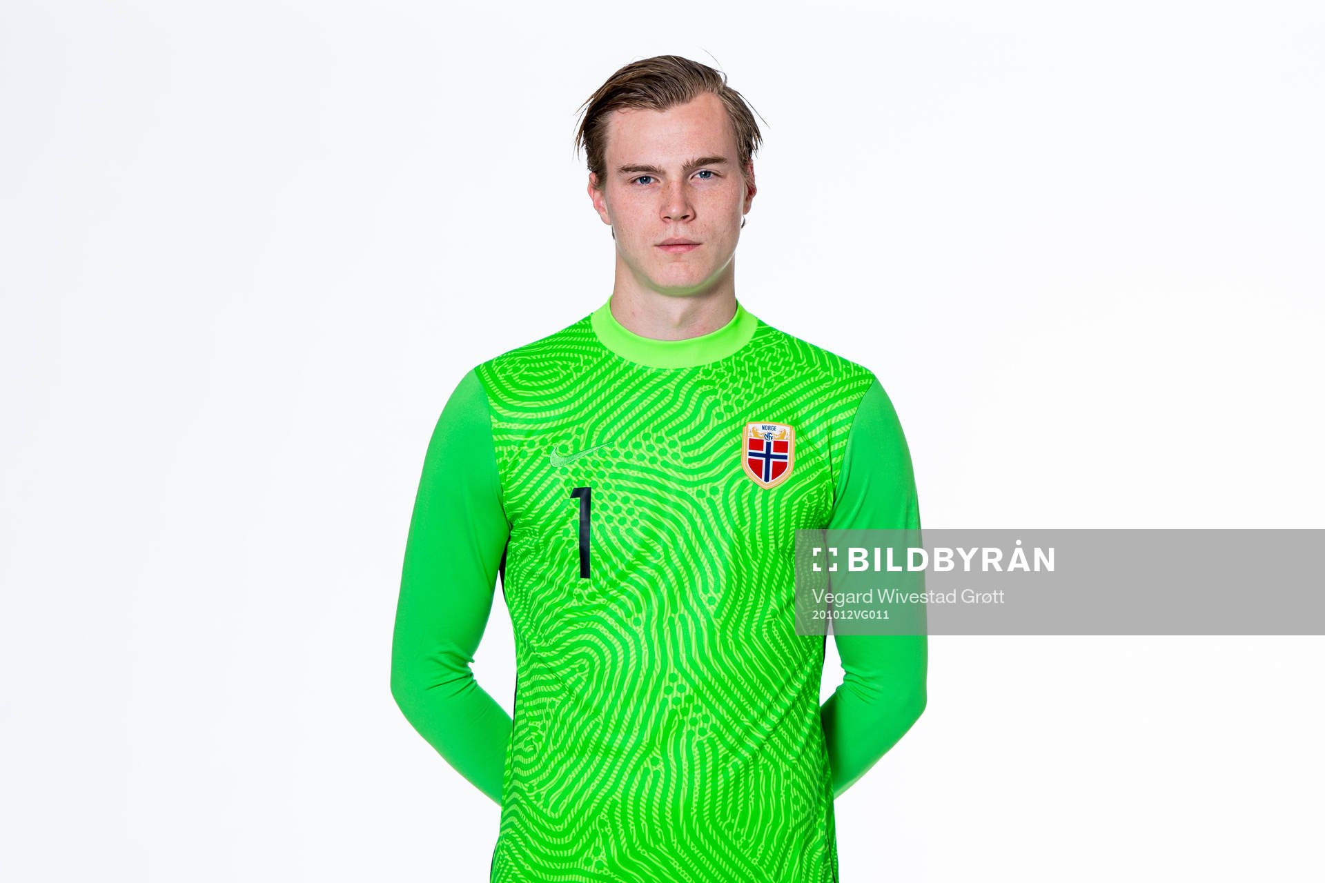 Goalkeeper Kristoffer Klaesson of the Norwegian national