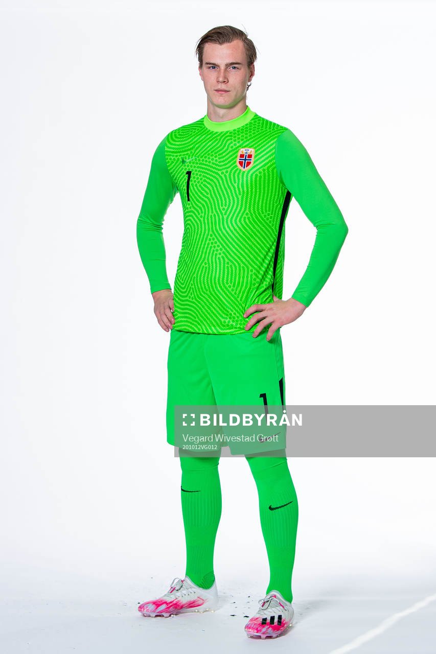 Goalkeeper Kristoffer Klaesson of the Norwegian national