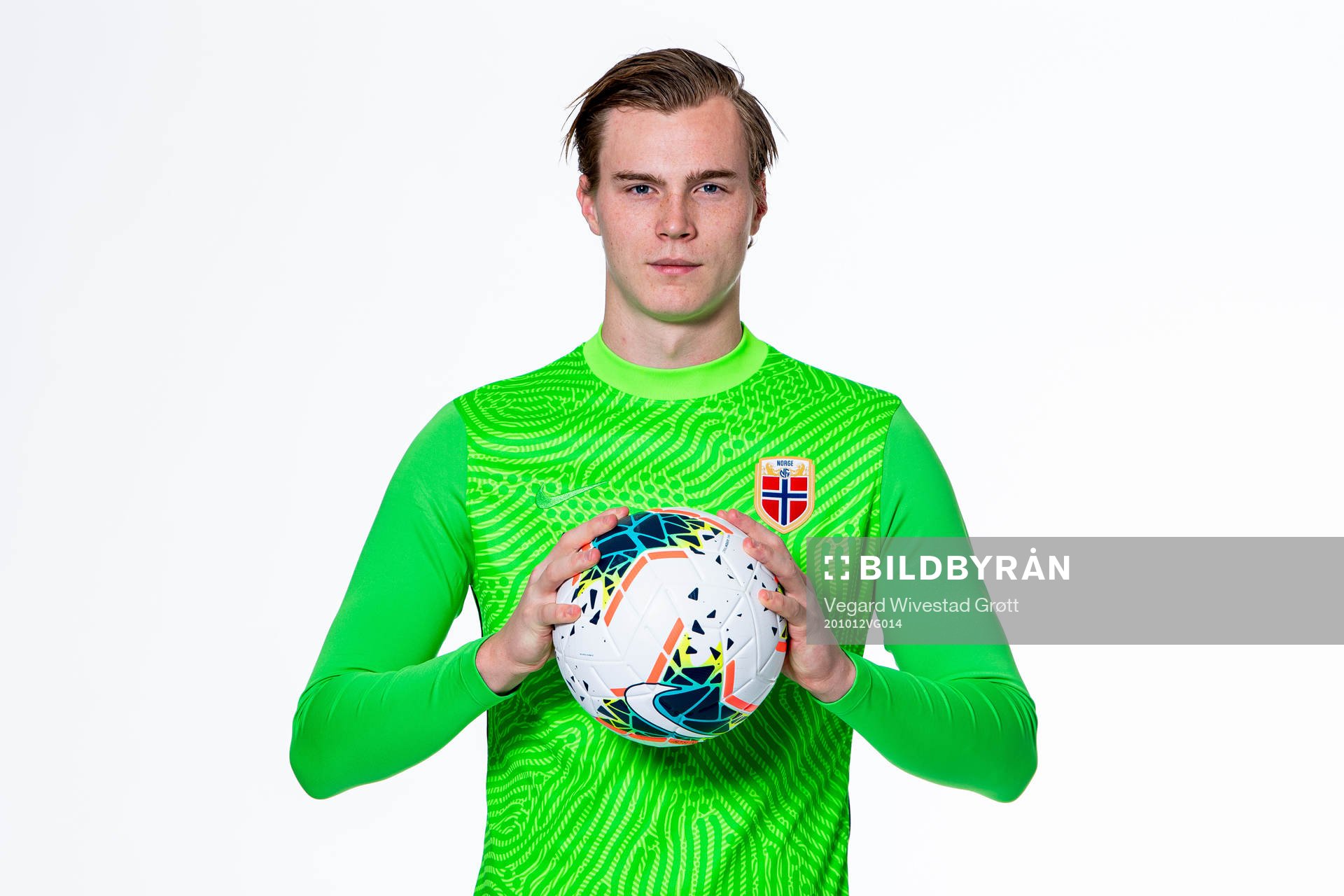 Goalkeeper Kristoffer Klaesson of the Norwegian national