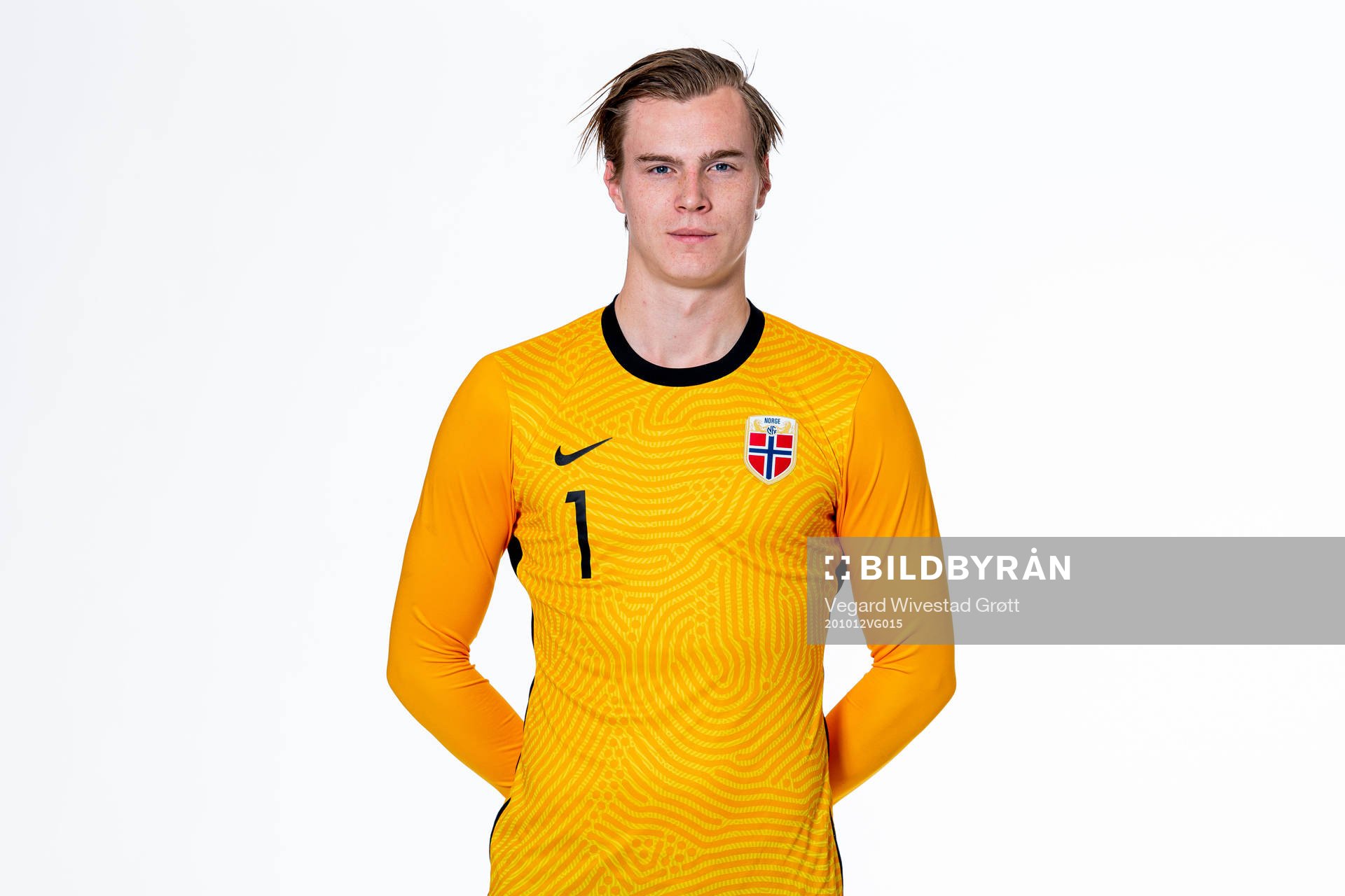 Goalkeeper Kristoffer Klaesson of the Norwegian national