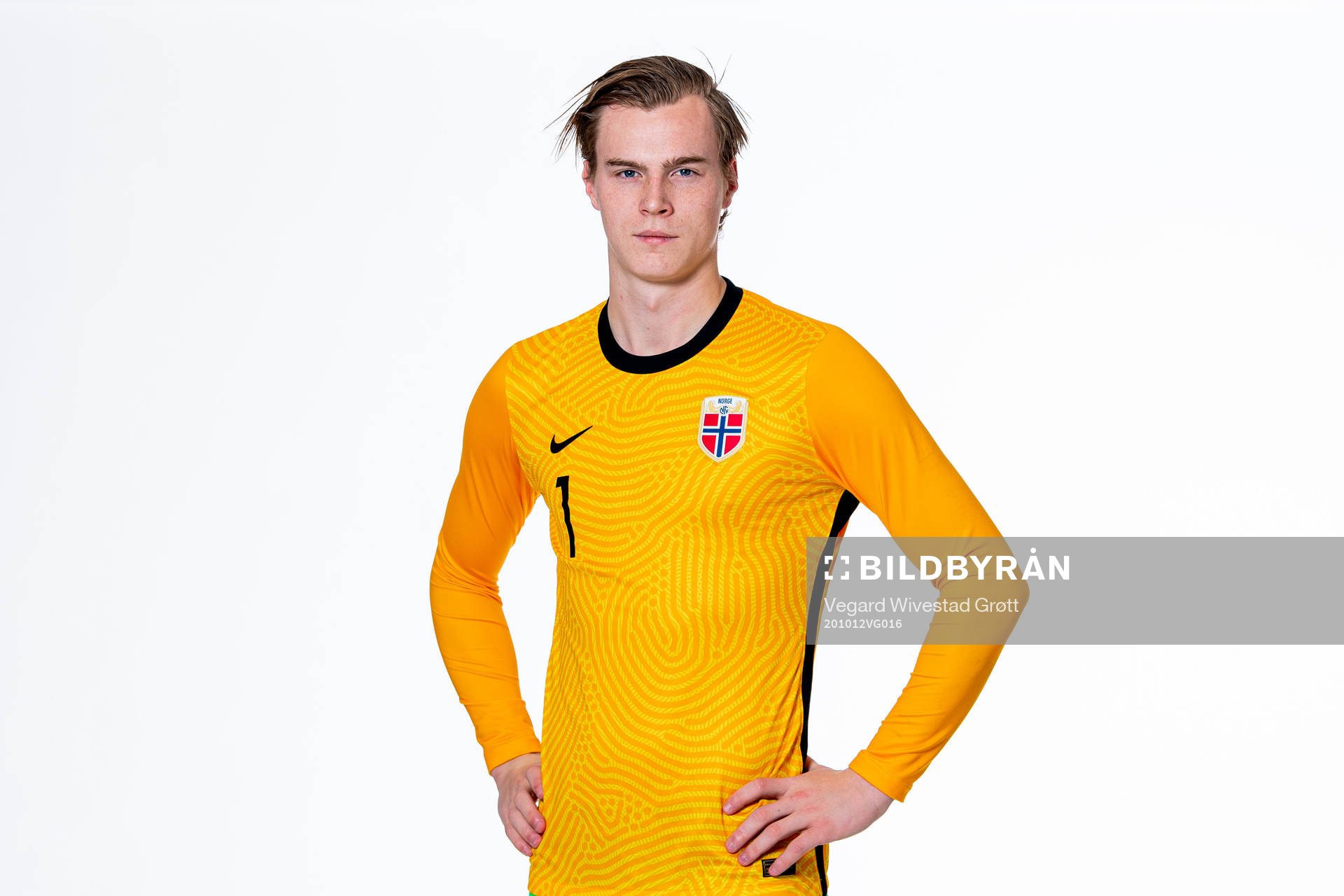 Goalkeeper Kristoffer Klaesson of the Norwegian national