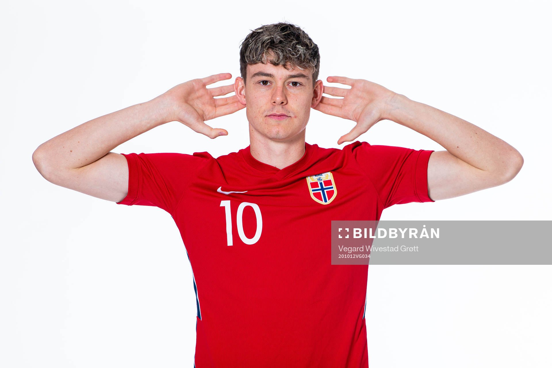 Jørgen Strand Larsen of the Norwegian national under-21