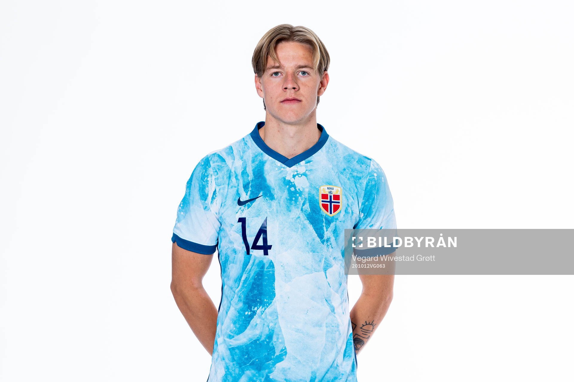 Jesper Daland of the Norwegian national under-21 football