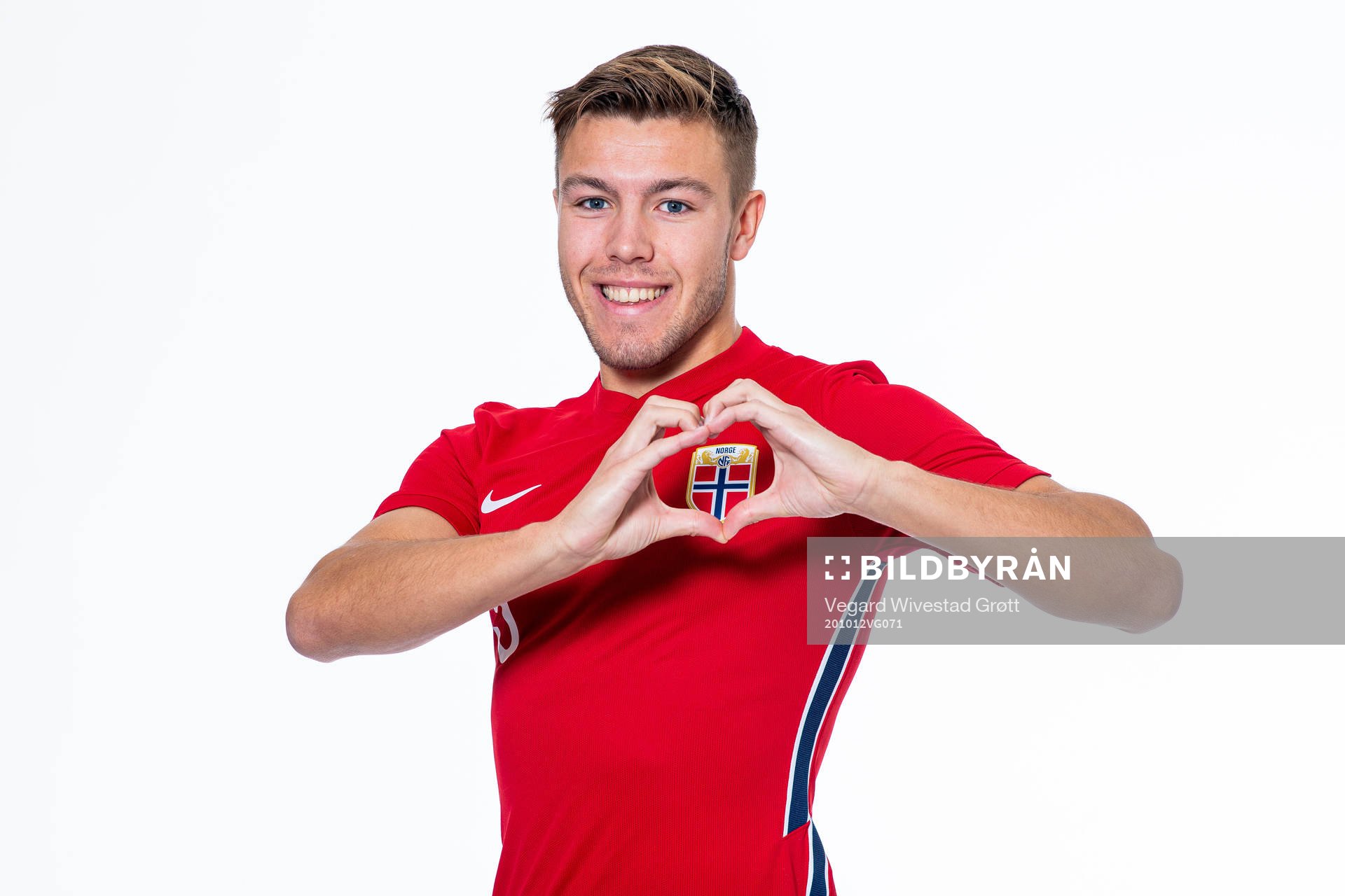 Fredrik André Bjørkan of the Norwegian national under-21