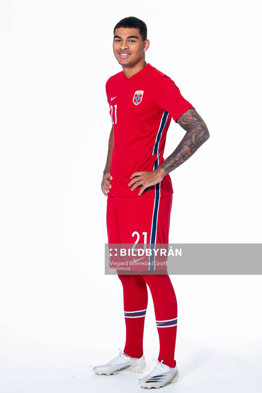 Noah Jean Holm of the Norwegian national under-21 football
