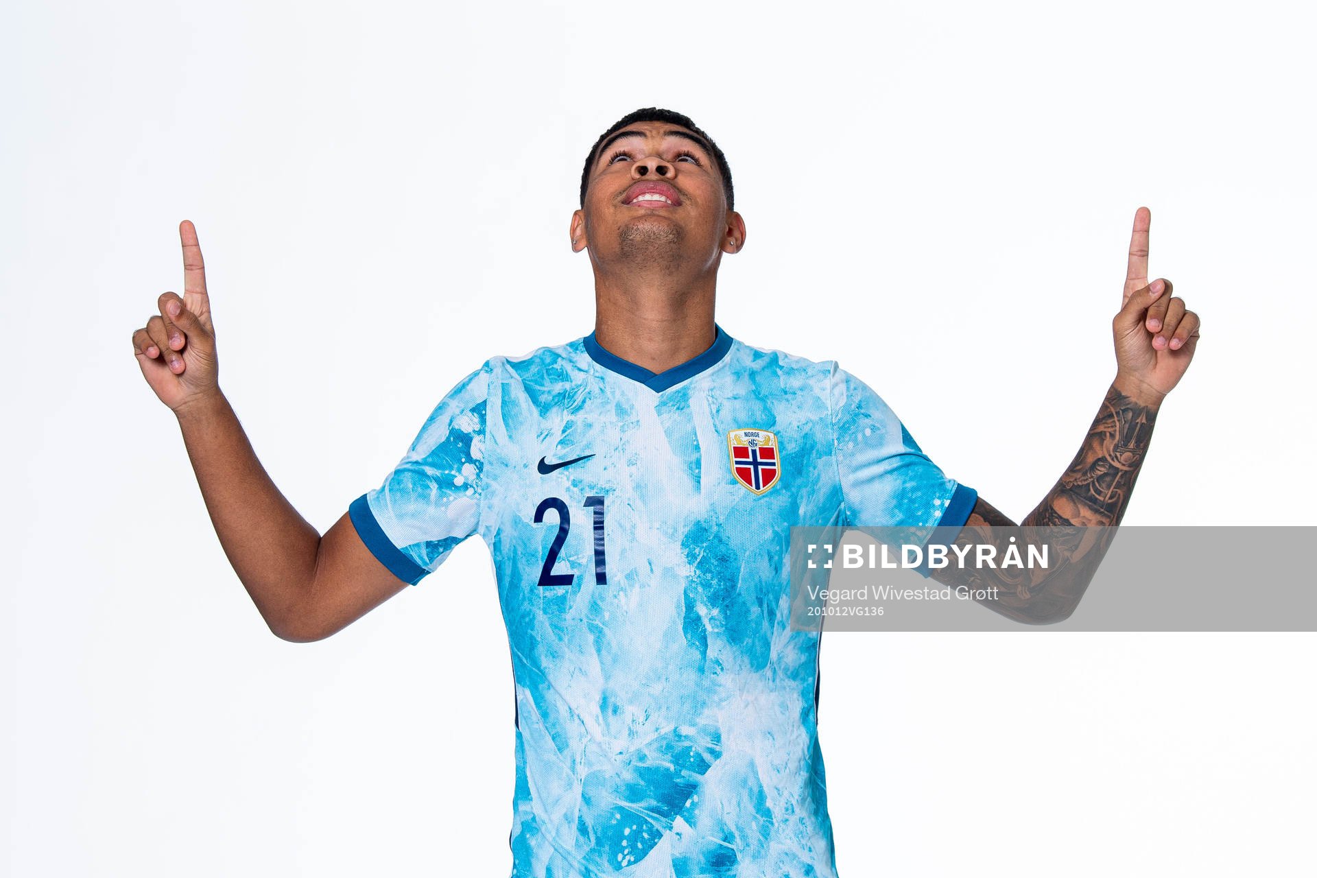 Noah Jean Holm of the Norwegian national under-21 football