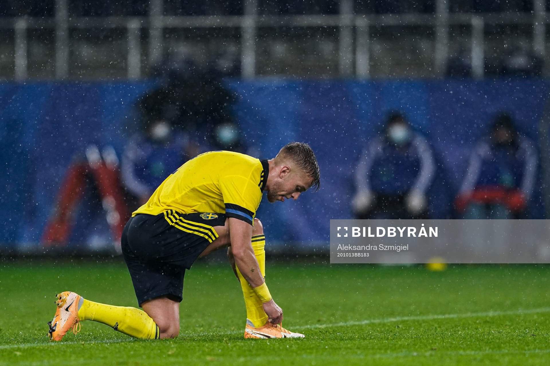 Jesper Karlsson of Sweden celebrates