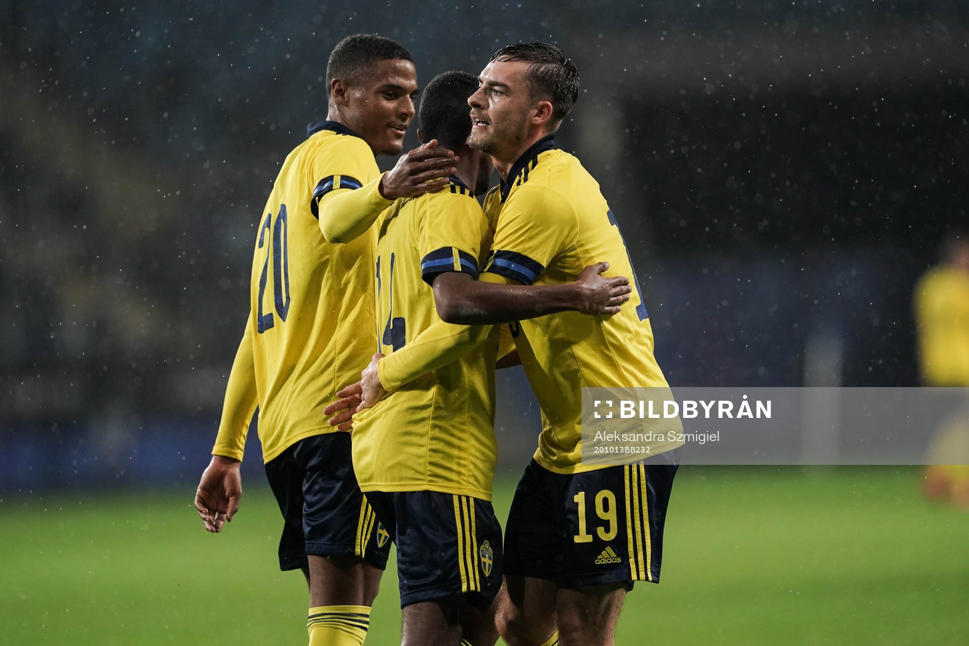 Amin Sarrm Paulos Abraham and Felix Hörberg of Sweden