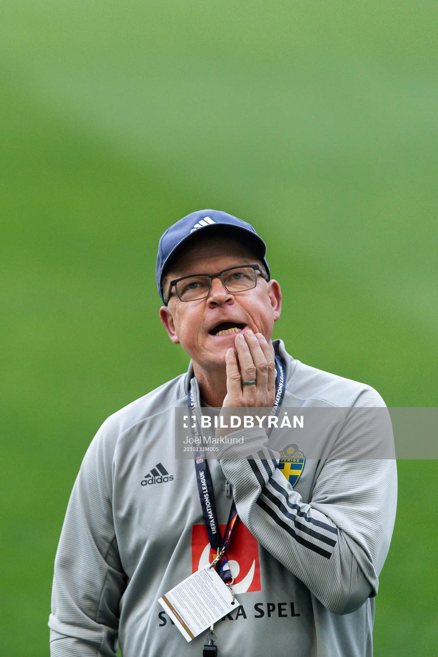 Head coach Janne Andersson of the Swedish national football