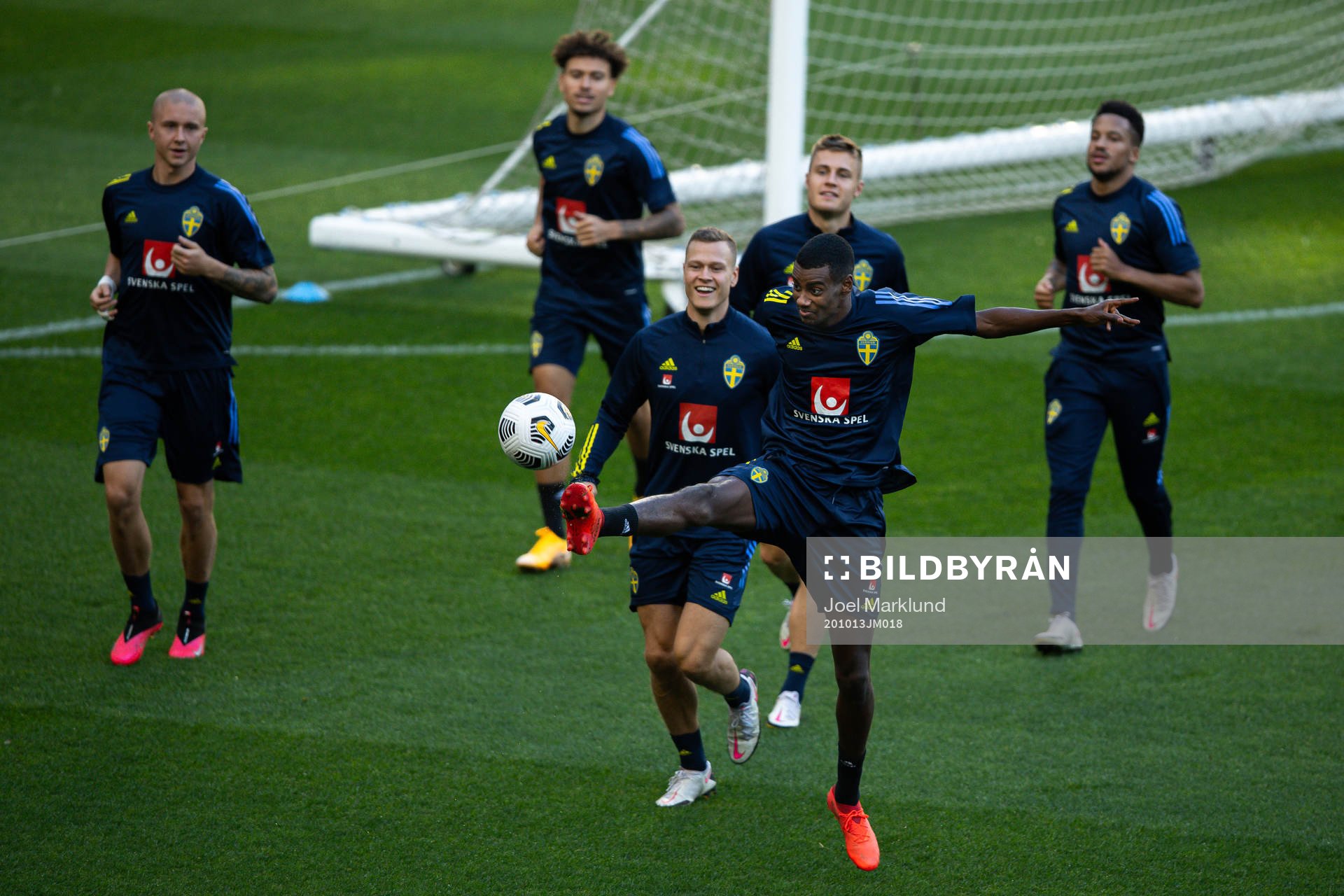 Alexander Isak of the Swedish national football team