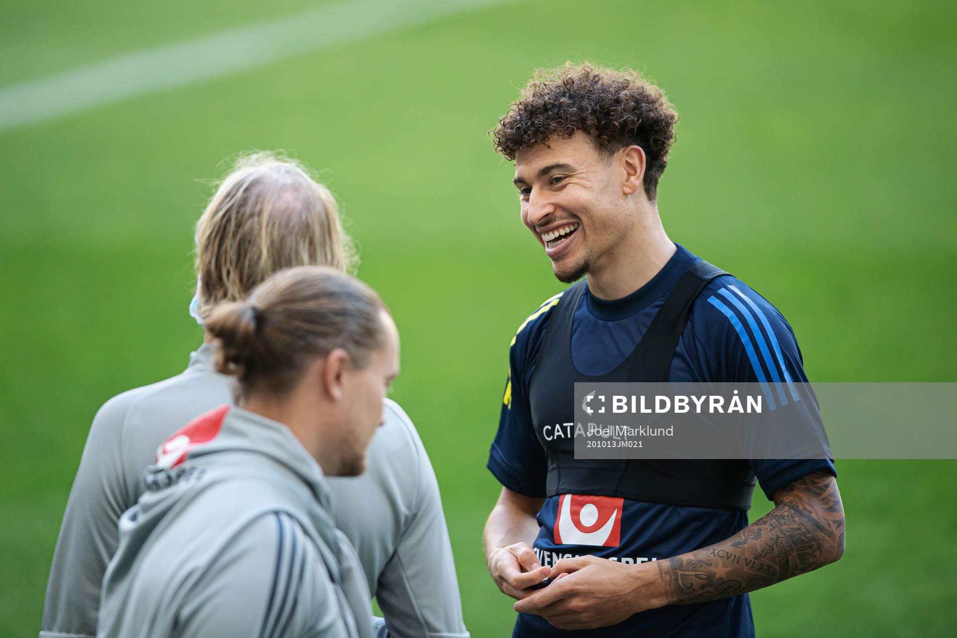 Jordan Larsson of the Swedish national football team