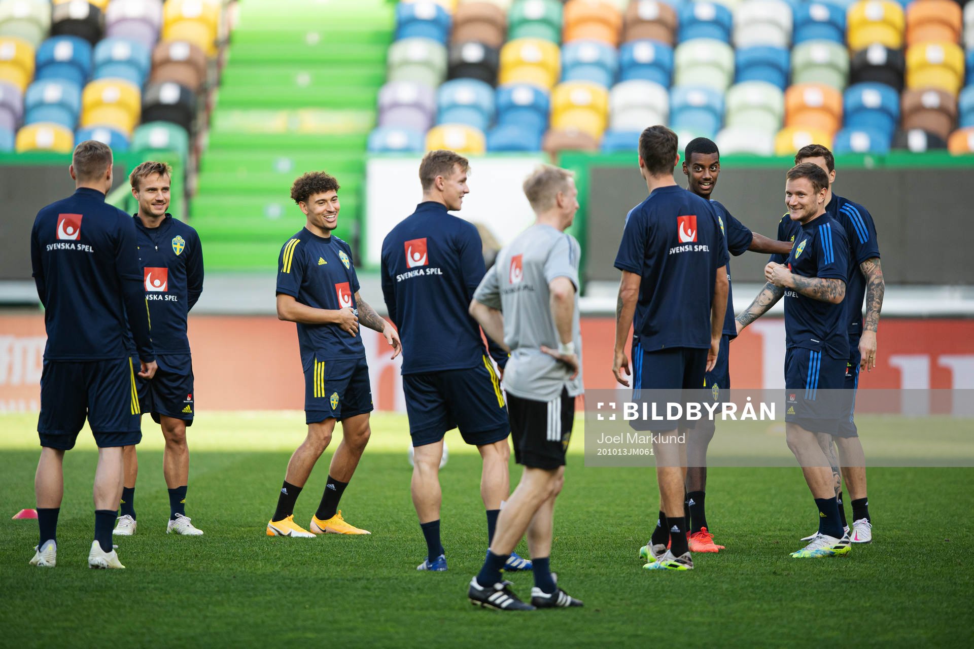 Pierre Bengtsson, Jordan Larsson, Alexander Isak and