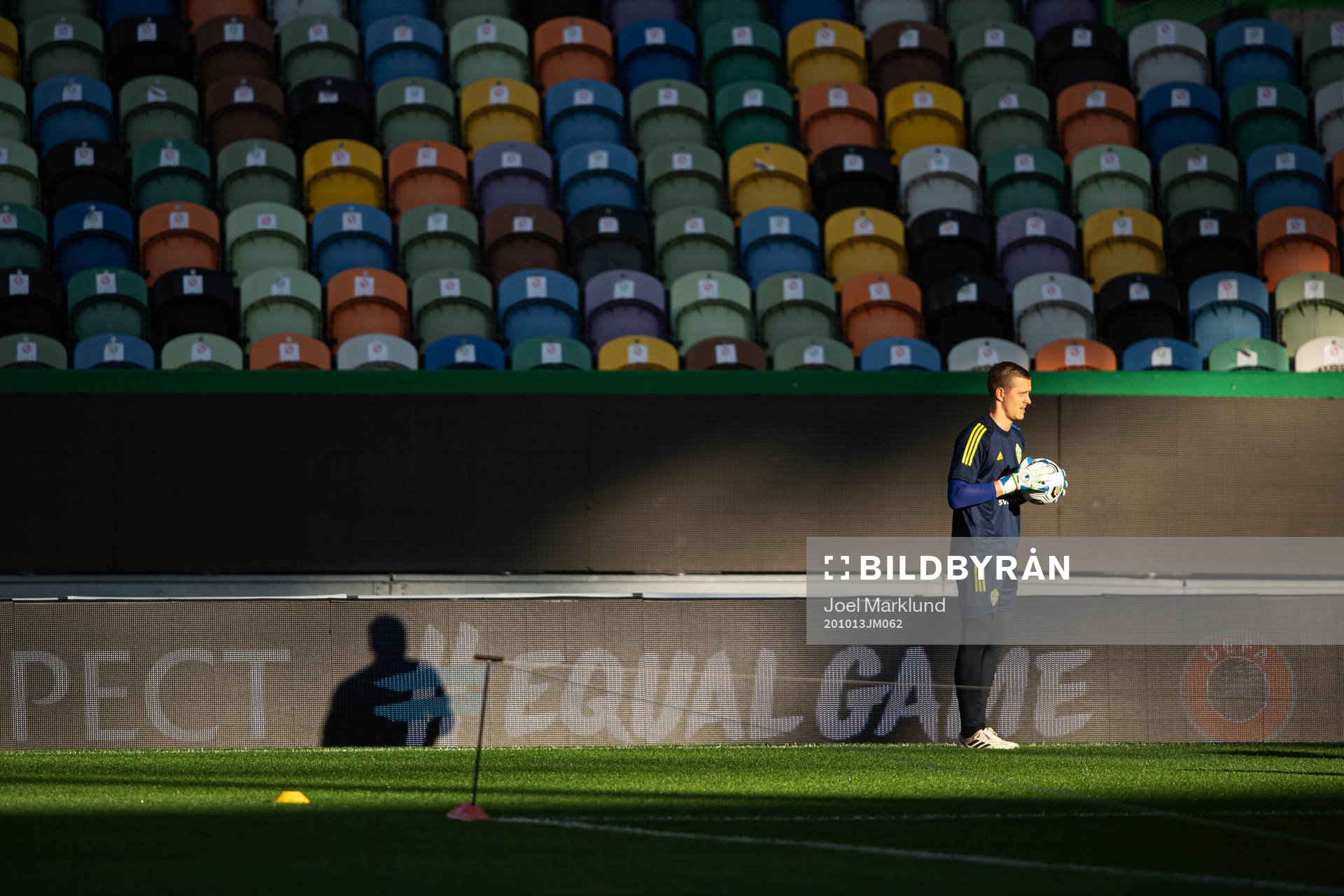 Goalkeeper Karl-Johan Johnsson of the Swedish national