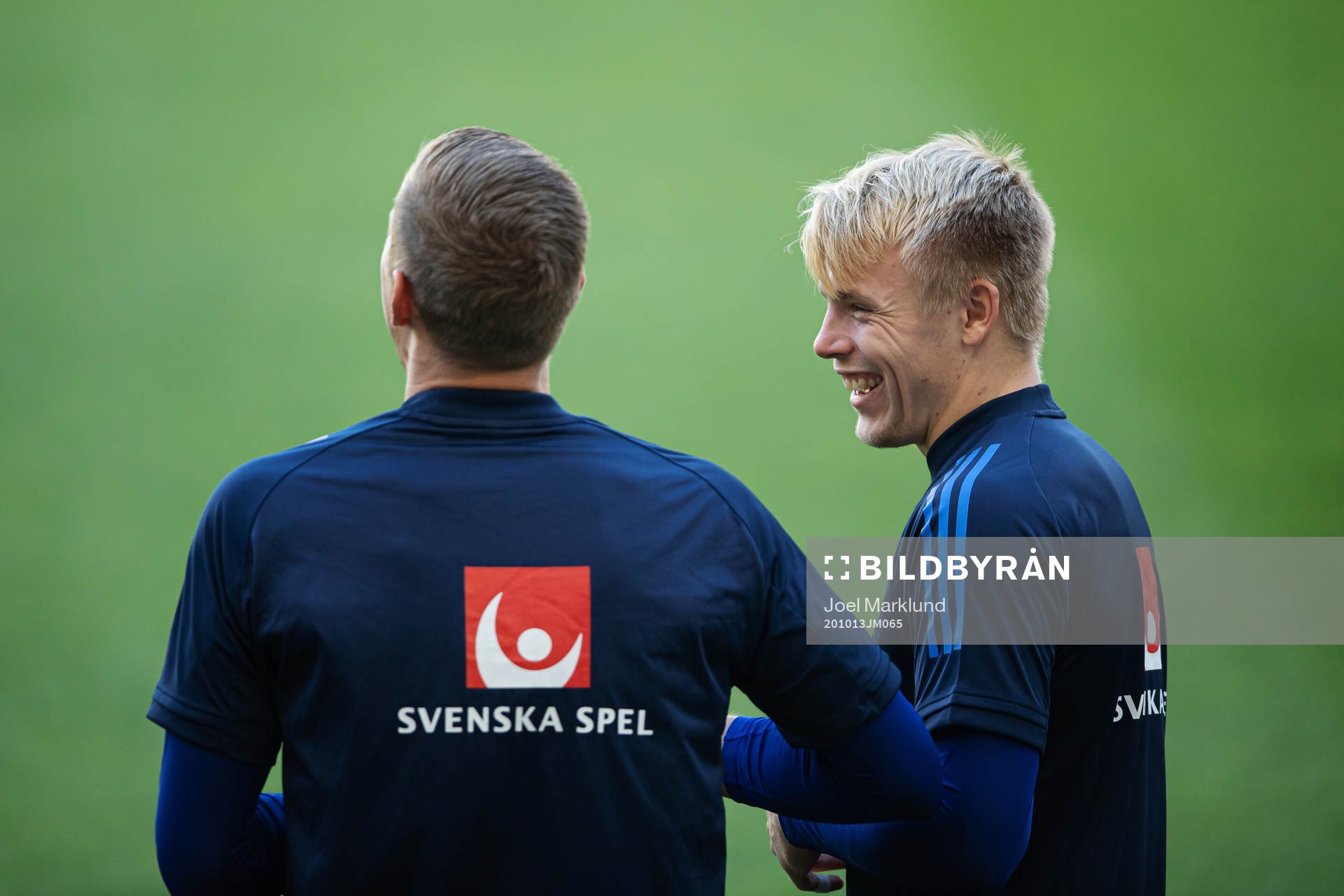 Goalkeeper Isak Pettersson of the Swedish national football