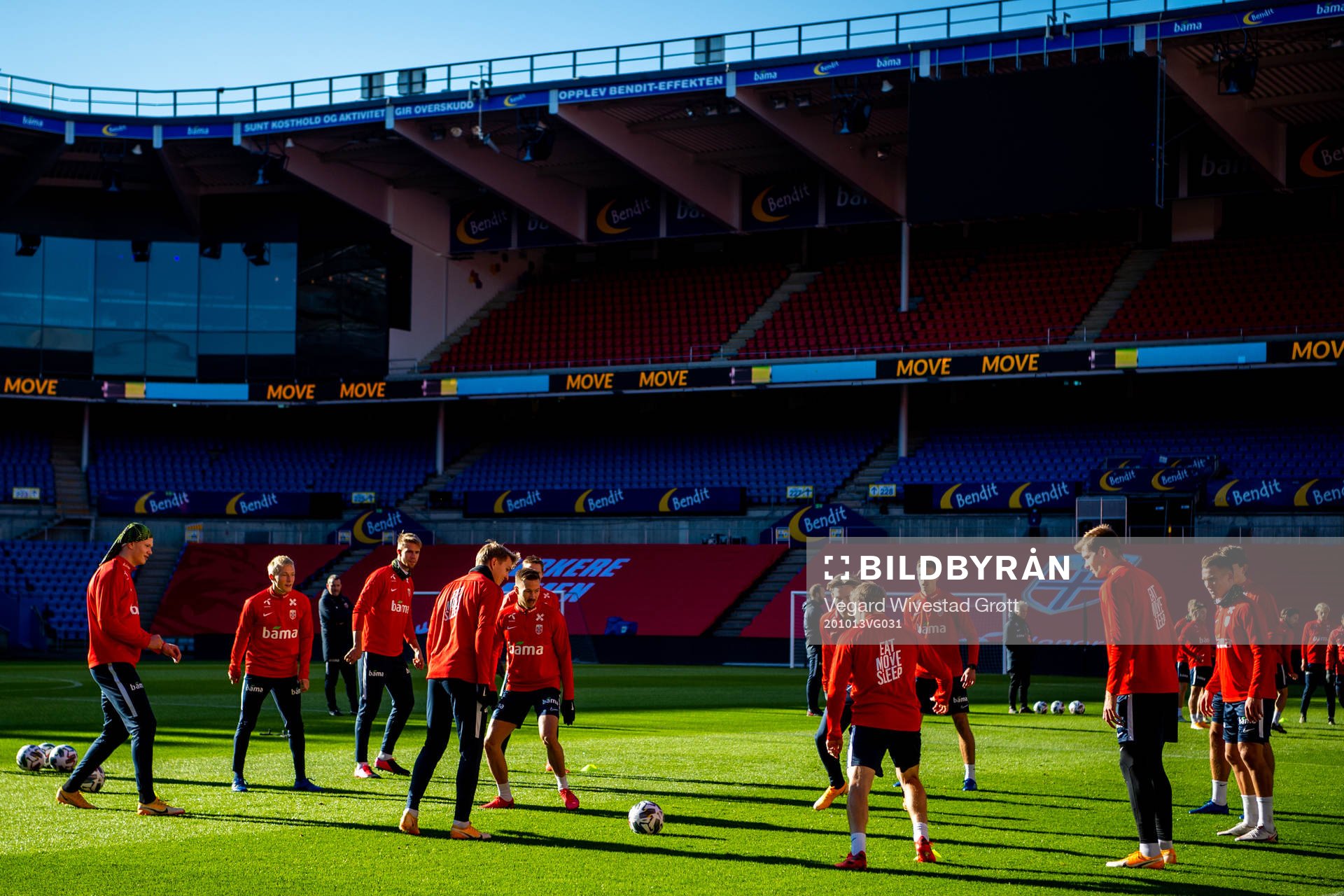 Erling Braut Haaland, Martin Ødegaard, Martin Linnes and