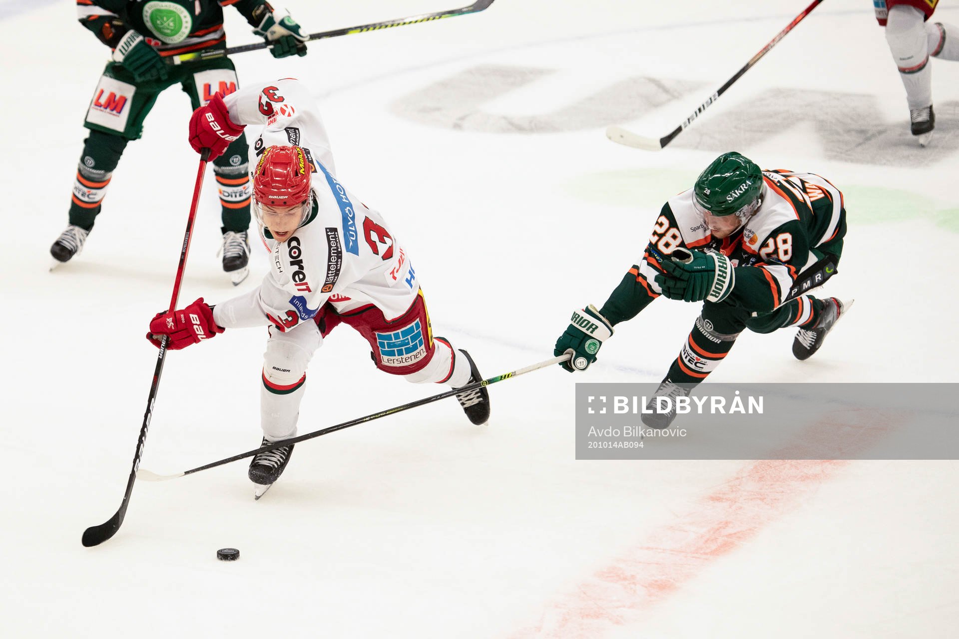 Kristianstads Max Wahlgren och Modos Max Tjernström